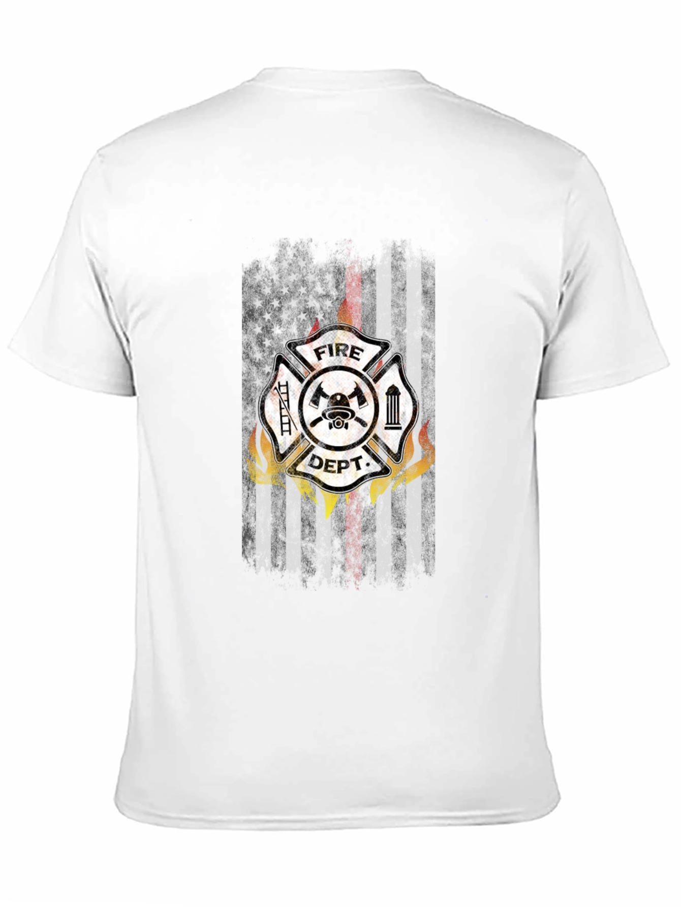 Camiseta Negra Bomberos USA