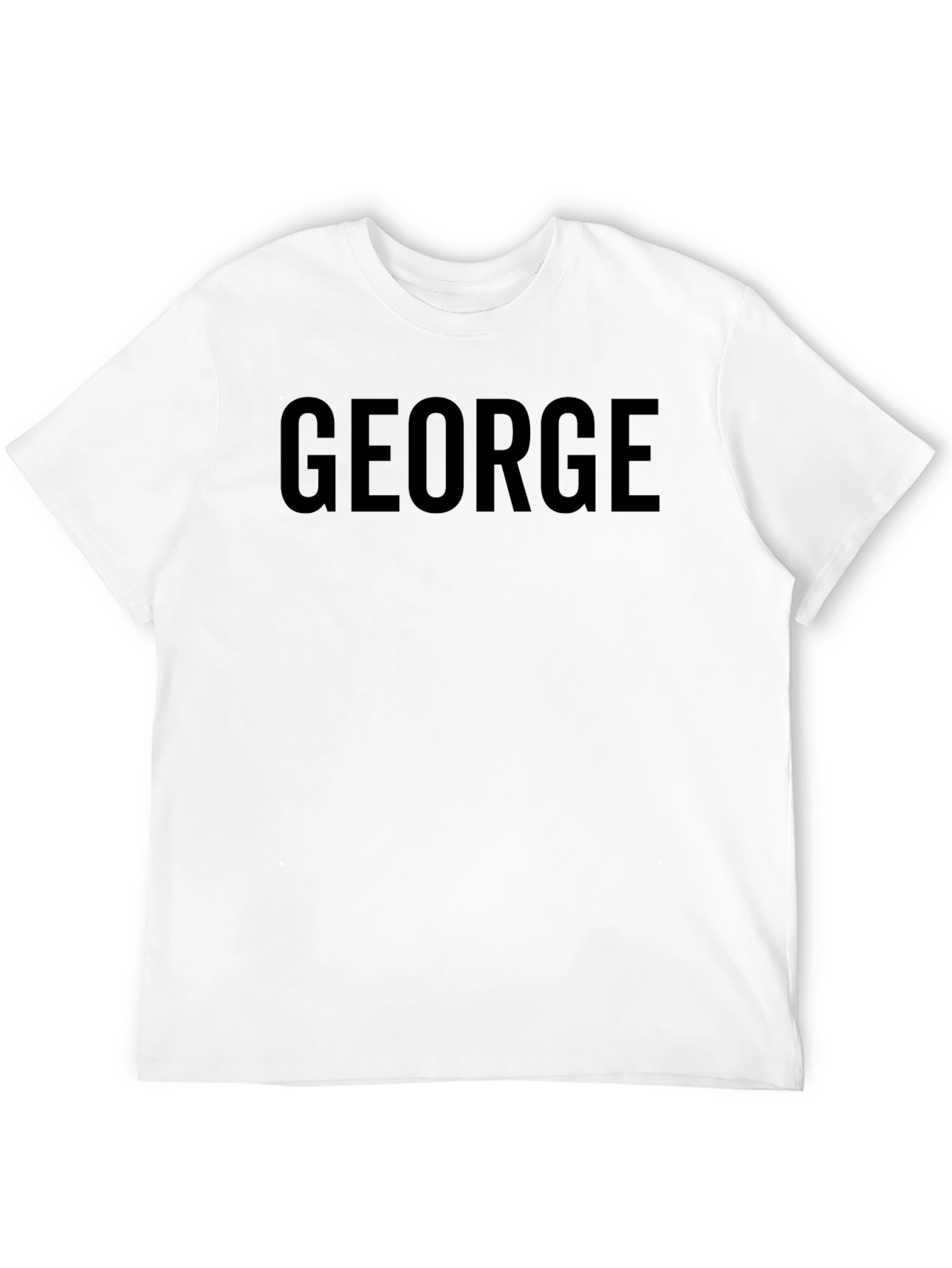 Camiseta Negra George para Hombre