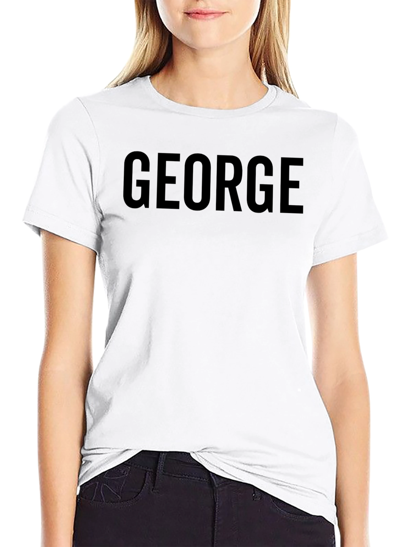Camiseta Negra George para Hombre