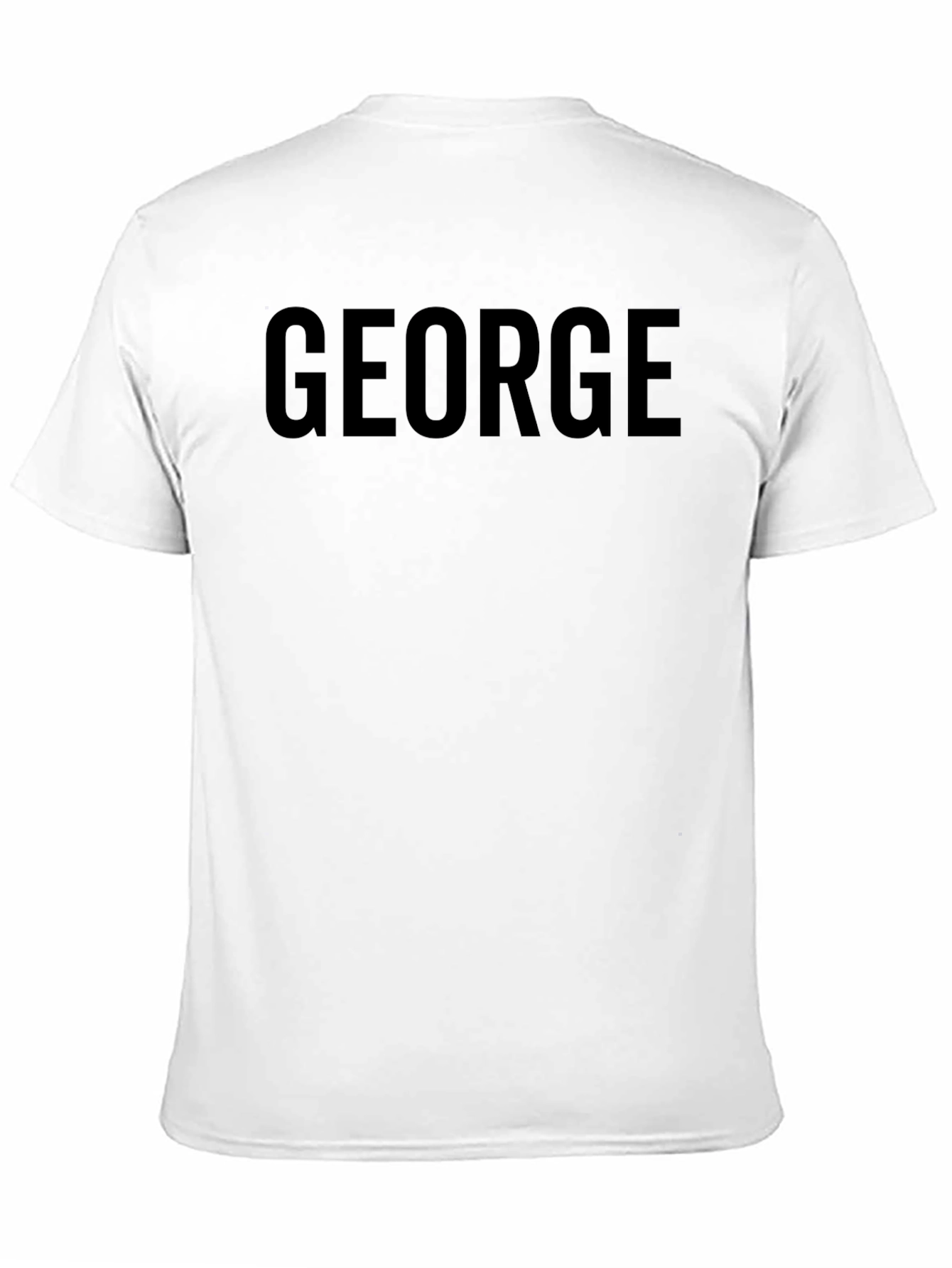 Camiseta Negra George para Hombre