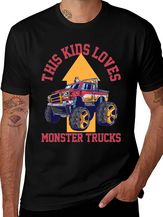 Camiseta This Kids Loves Monster Trucks