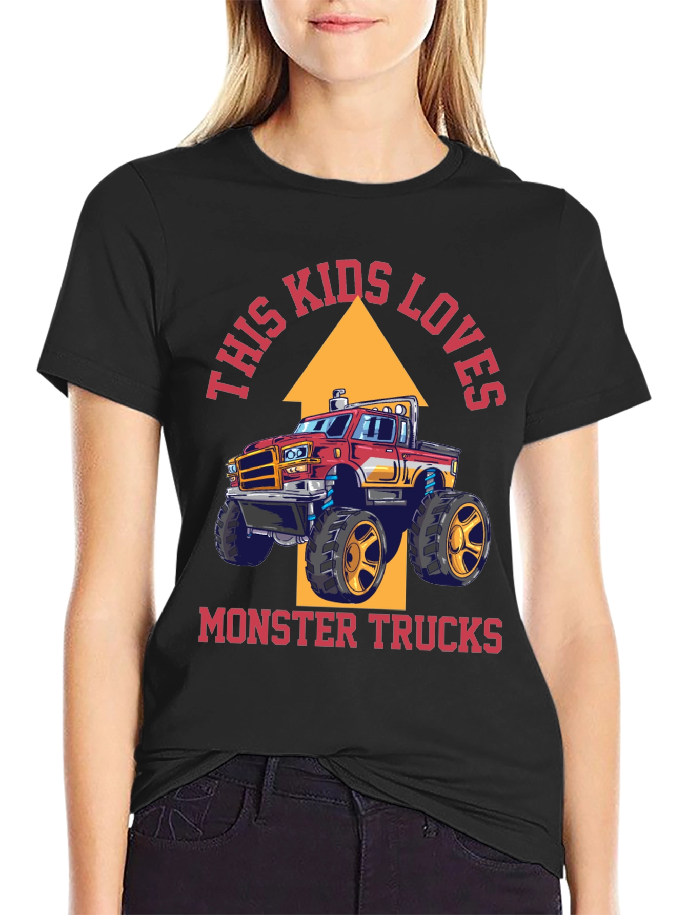 Camiseta This Kids Loves Monster Trucks