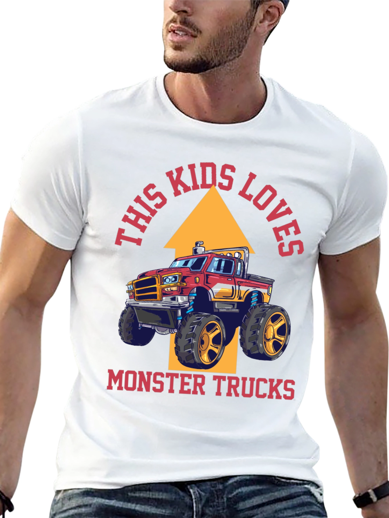 Camiseta This Kids Loves Monster Trucks