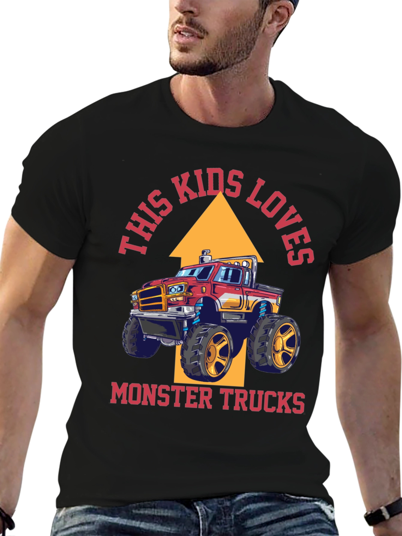 Camiseta This Kids Loves Monster Trucks