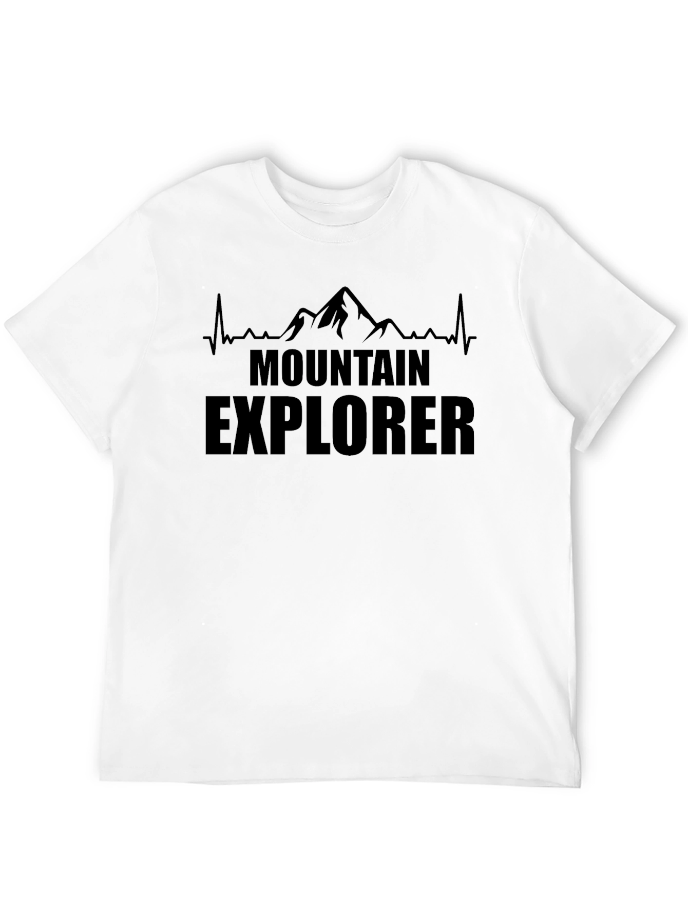 Camiseta Negra de Explorador de Montaña