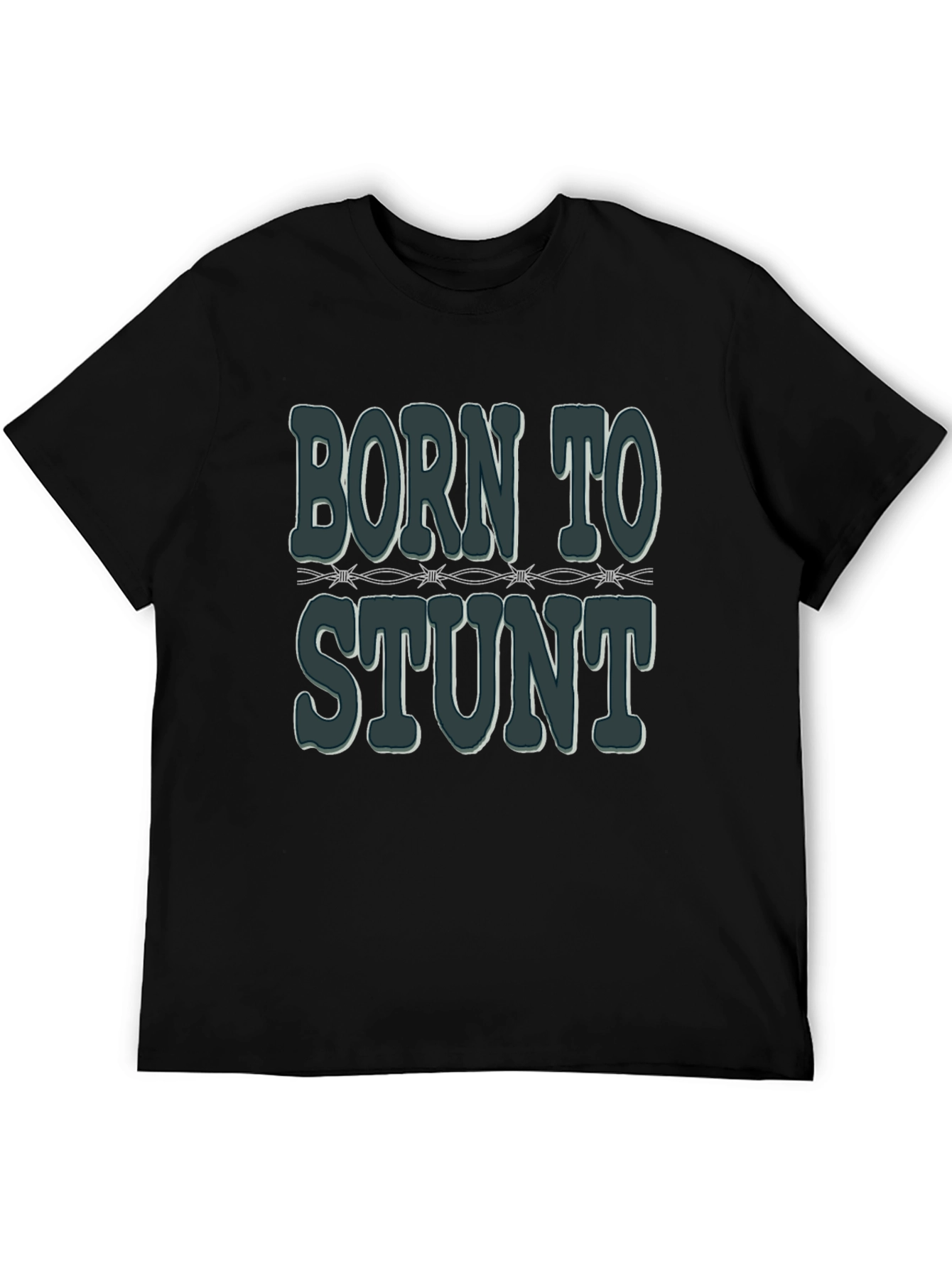Camiseta Negra: Nacido para el Stunt