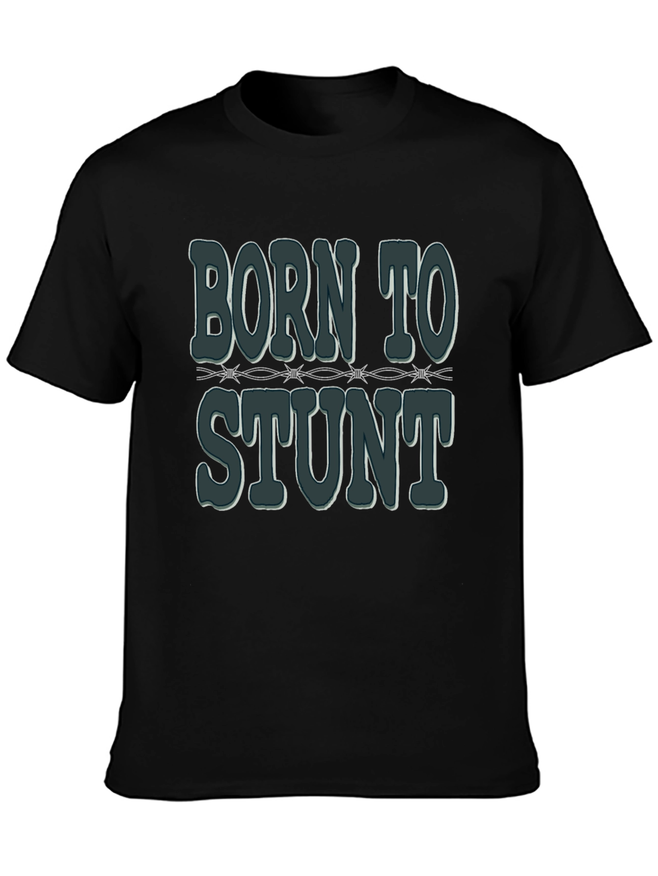 Camiseta Negra: Nacido para el Stunt