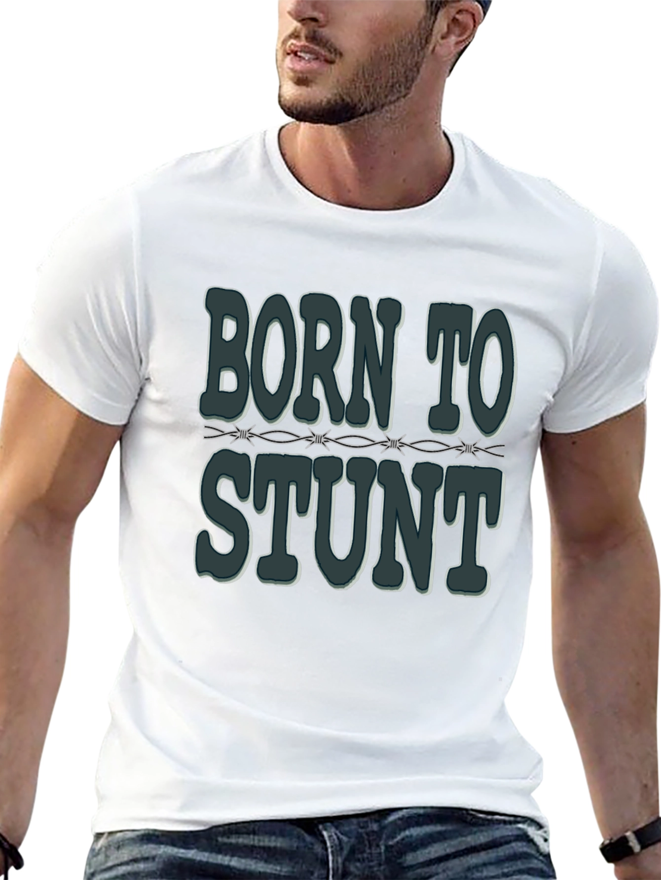 Camiseta Negra: Nacido para el Stunt