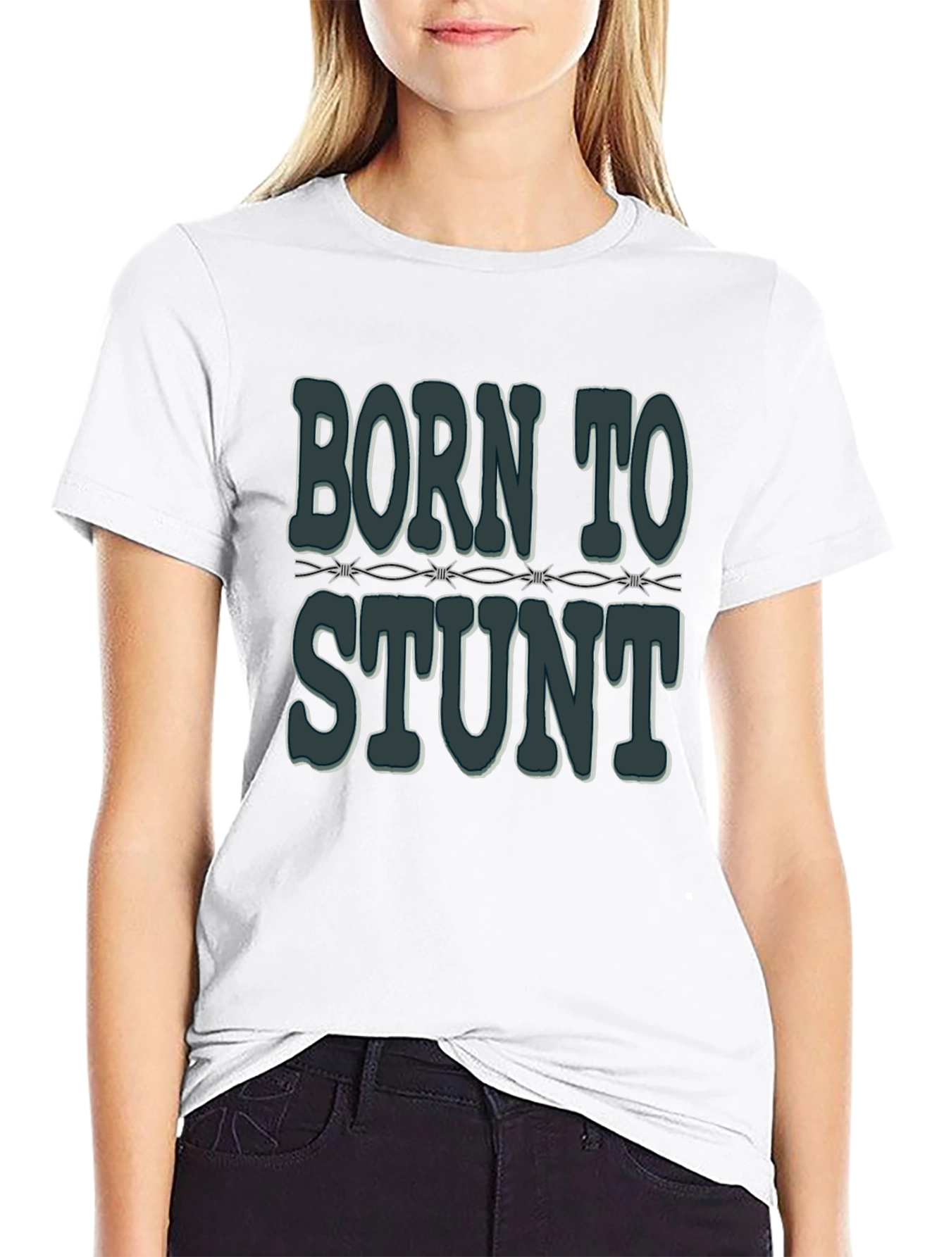 Camiseta Negra: Nacido para el Stunt
