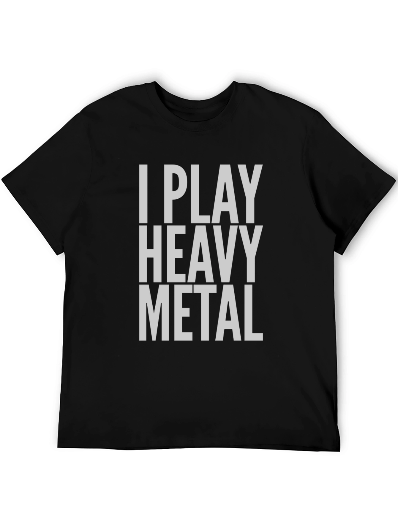 Camiseta Negra I Play Heavy Metal