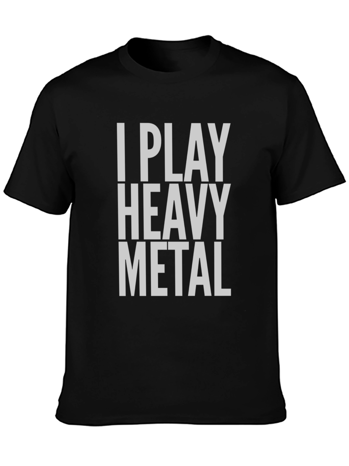 Camiseta Negra I Play Heavy Metal