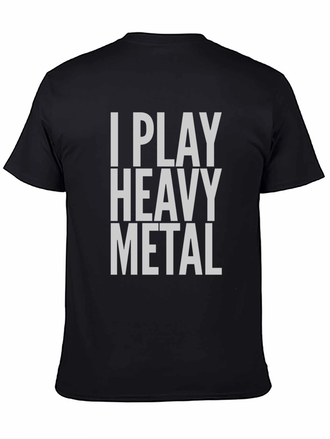 Camiseta Negra I Play Heavy Metal