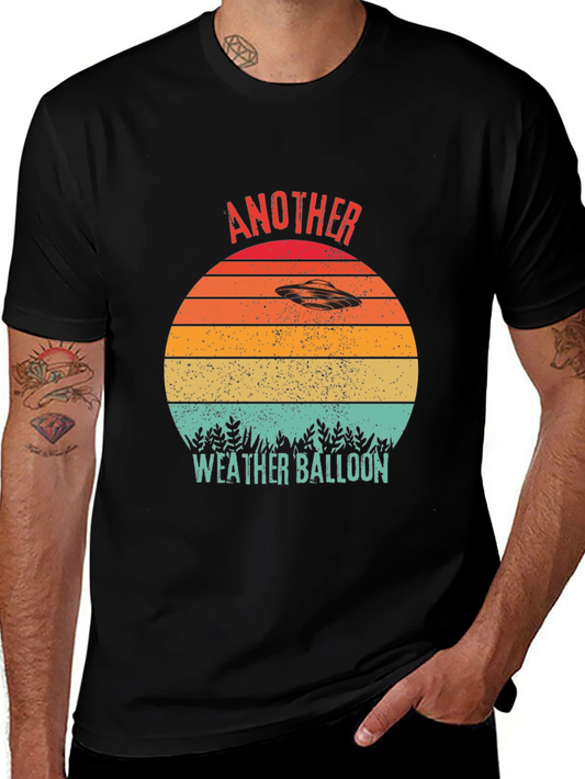 Camiseta OVNI Retro Otro Globo Meteorológico