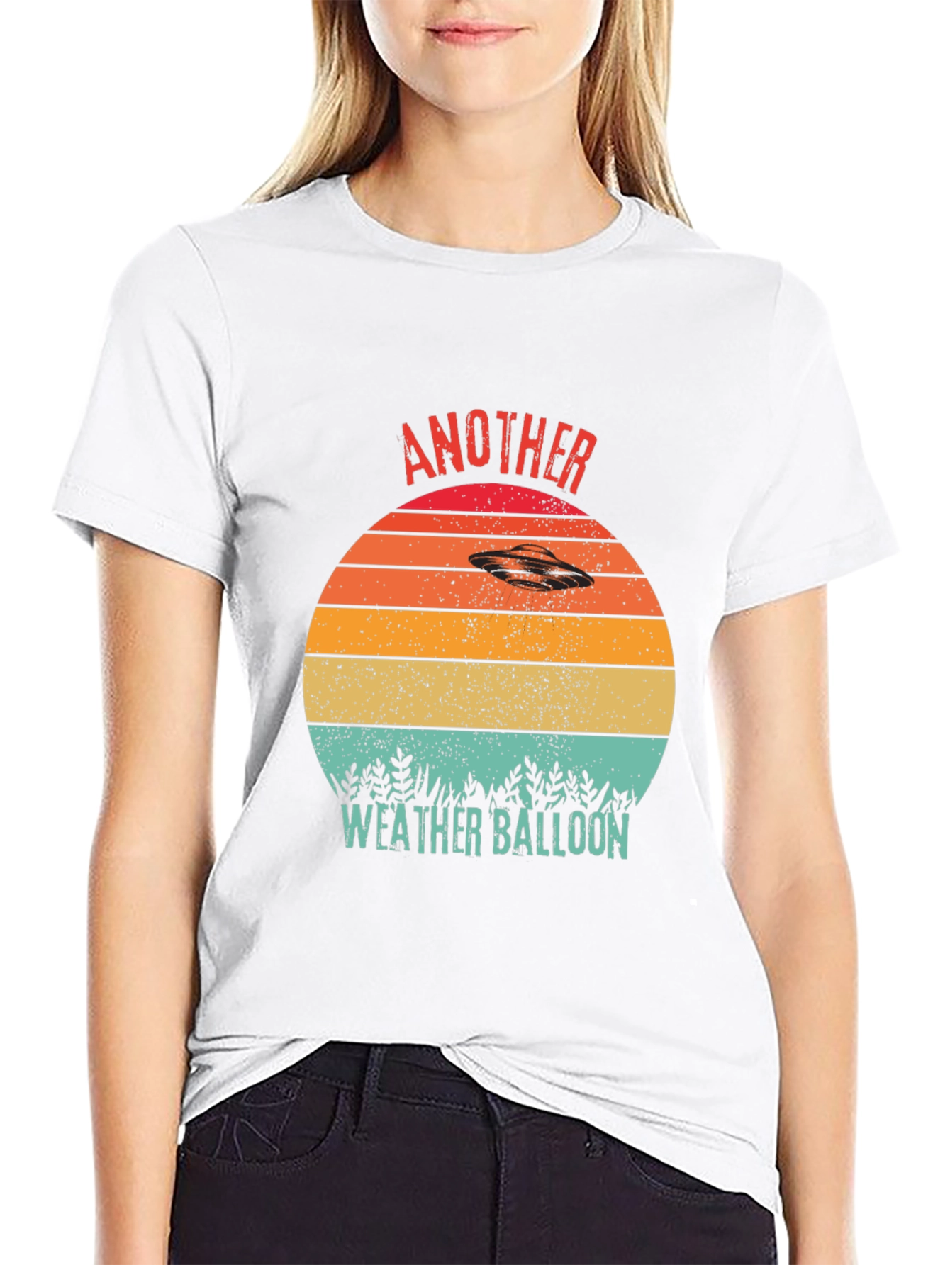 Camiseta OVNI Retro Otro Globo Meteorológico