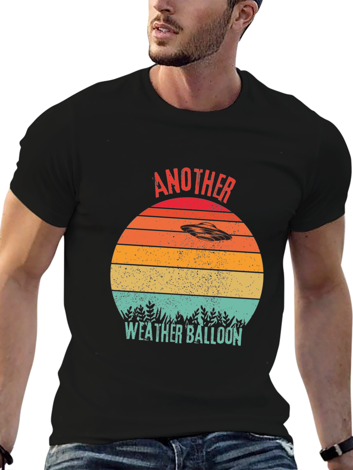 Camiseta OVNI Retro Otro Globo Meteorológico