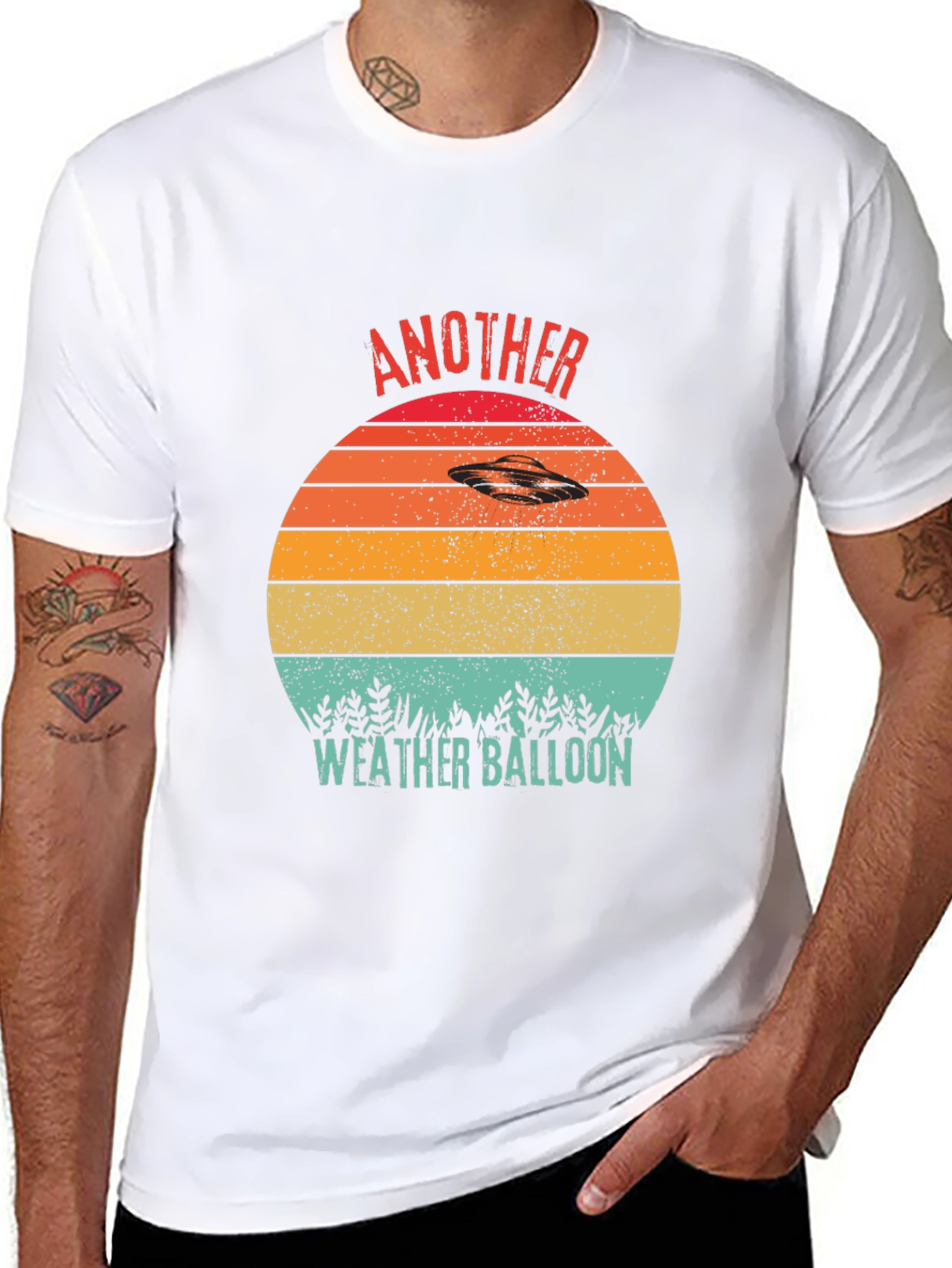 Camiseta OVNI Retro Otro Globo Meteorológico