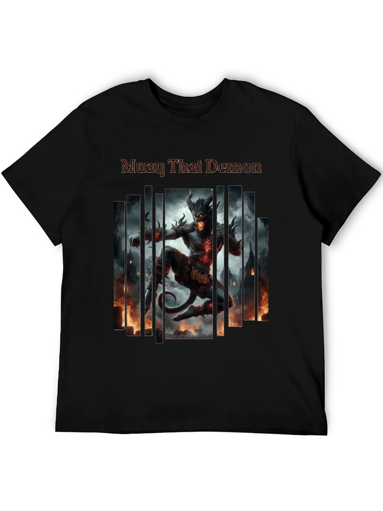 Camiseta Negra Muay Thai Demon