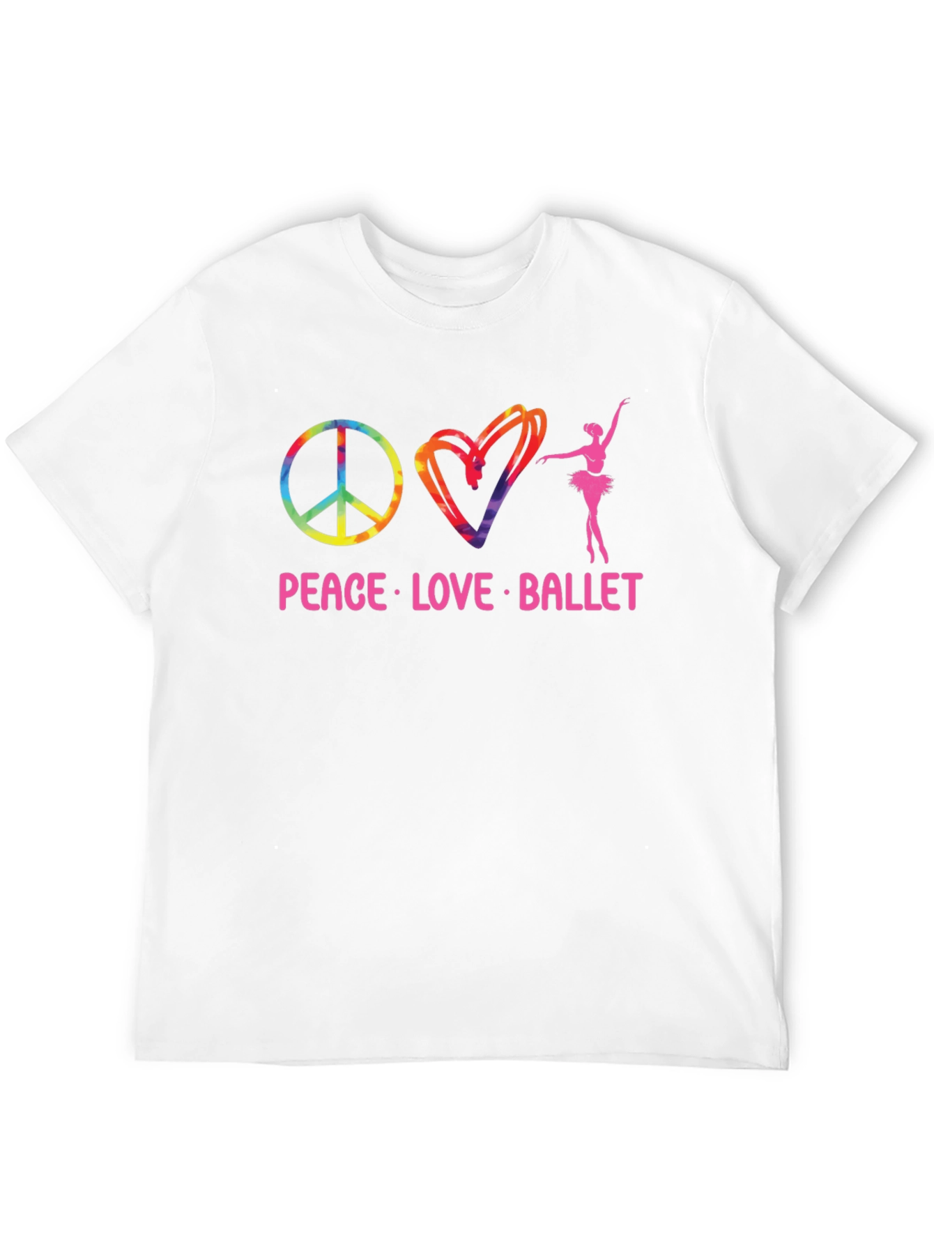 Camiseta Negra Peace Love Ballet
