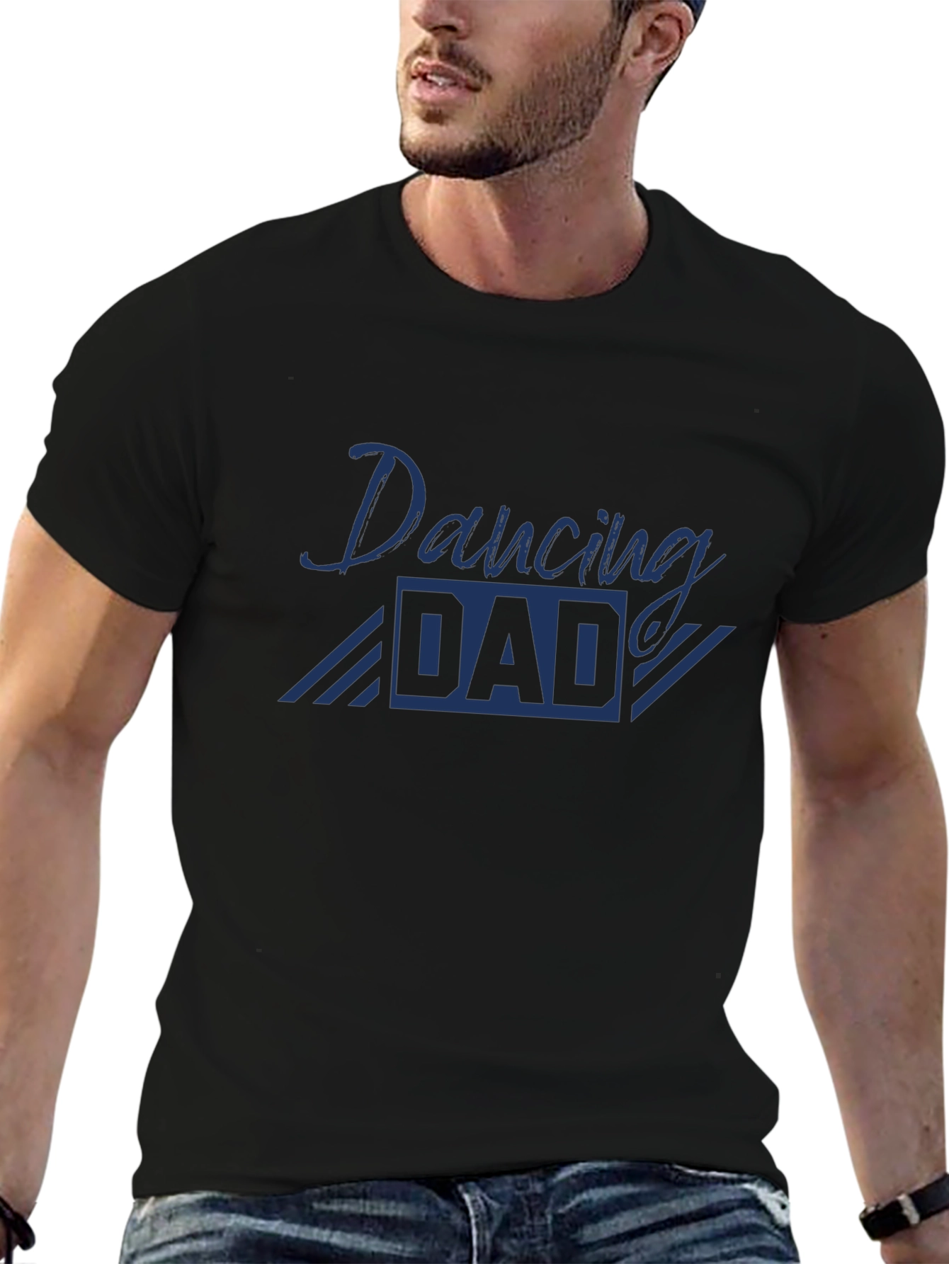 Camiseta Negra Dancing Dad para Hombre