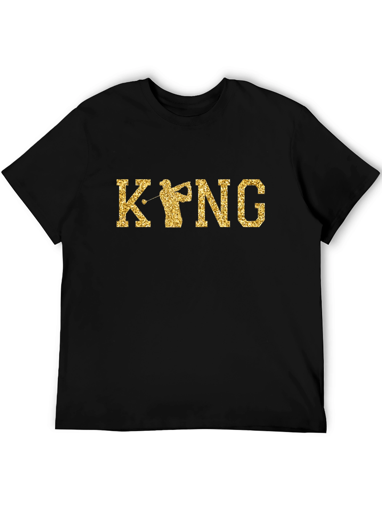 Camiseta Negra Golf Kpng Oro