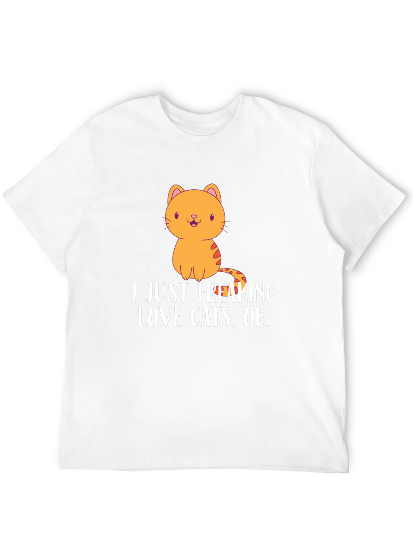 Camiseta Negra con Diseño de Gato Amo los Gatos