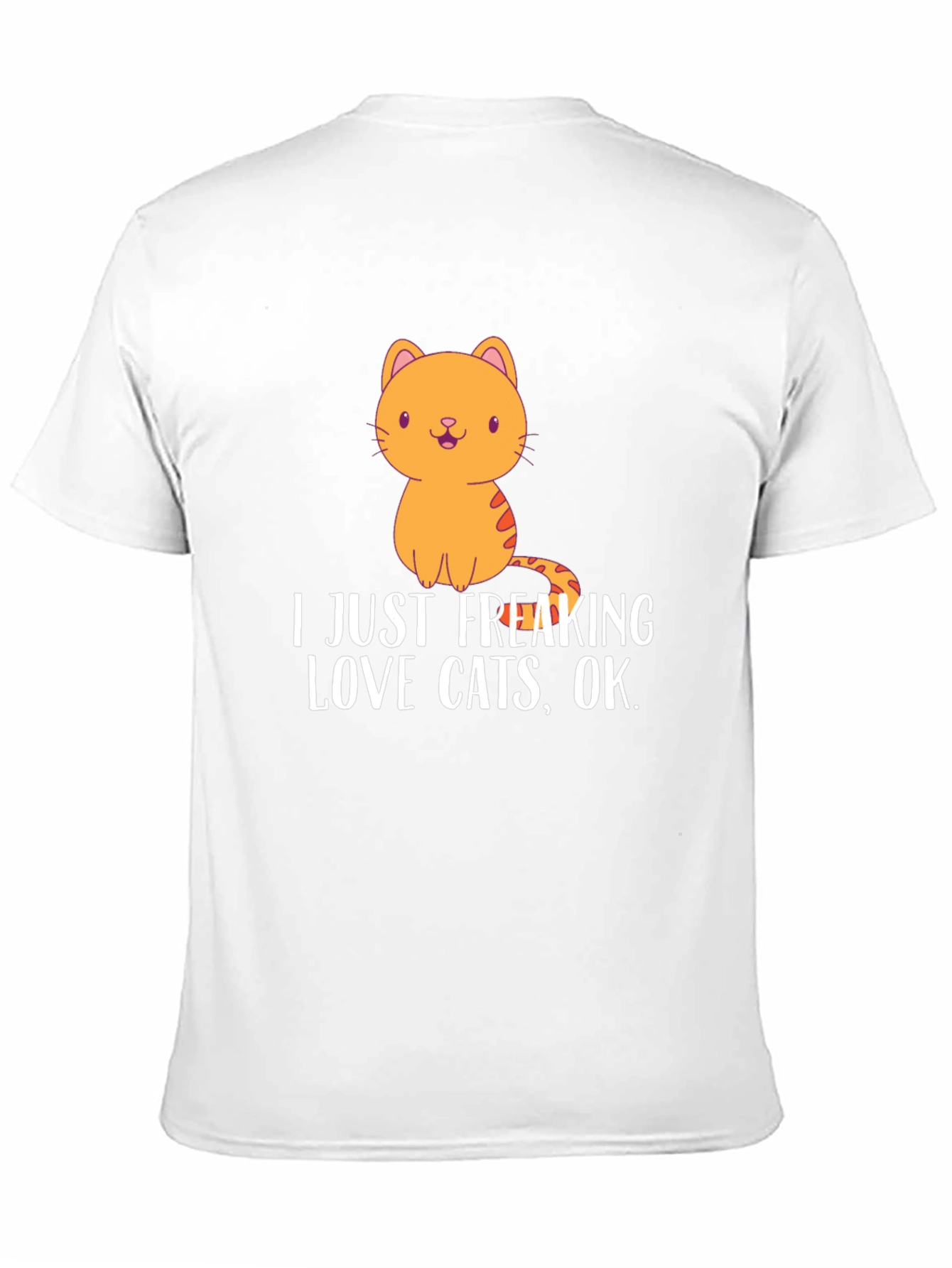 Camiseta Negra con Diseño de Gato Amo los Gatos