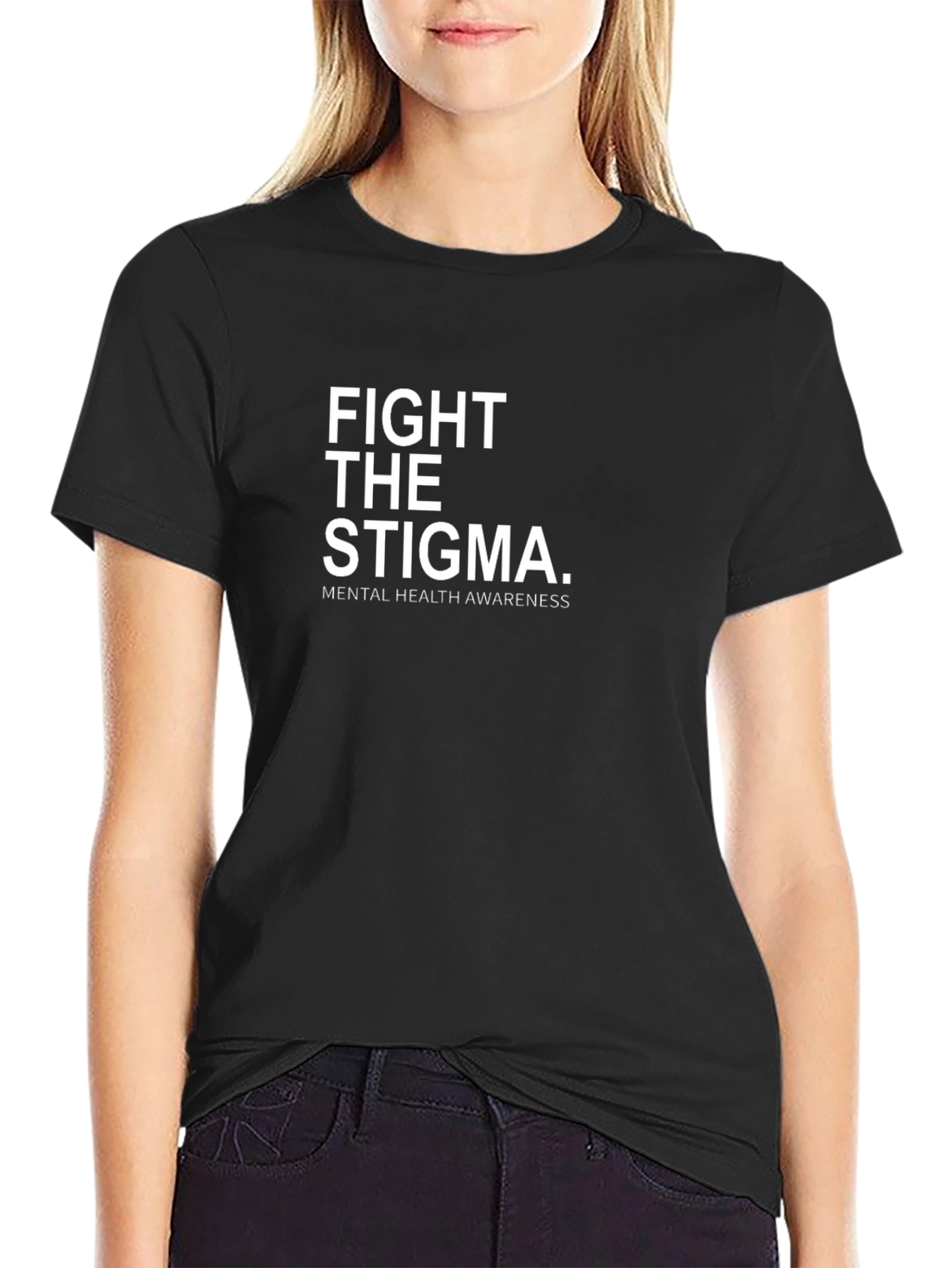 Camiseta Negra Fight The Stigma