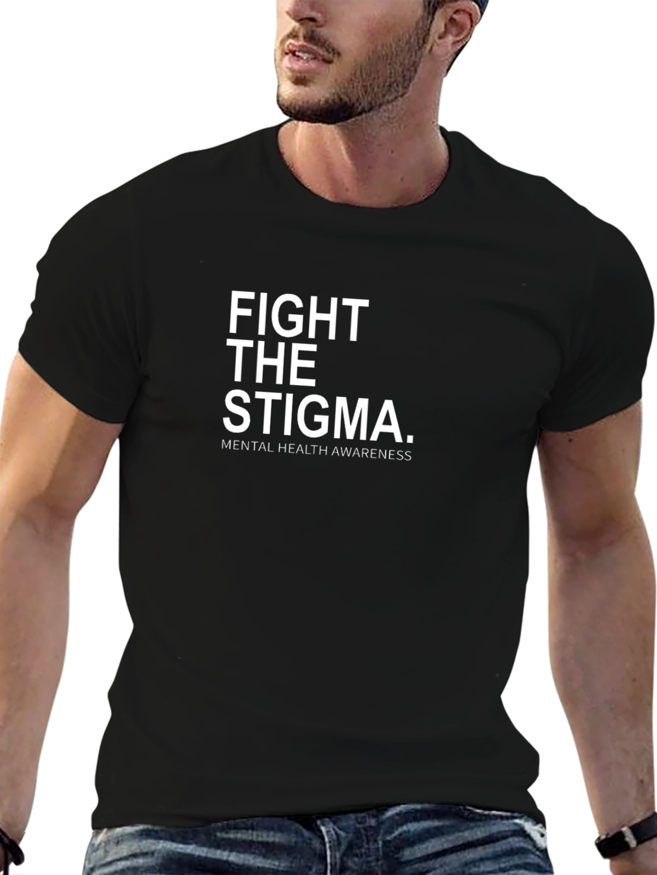 Camiseta Negra Fight The Stigma