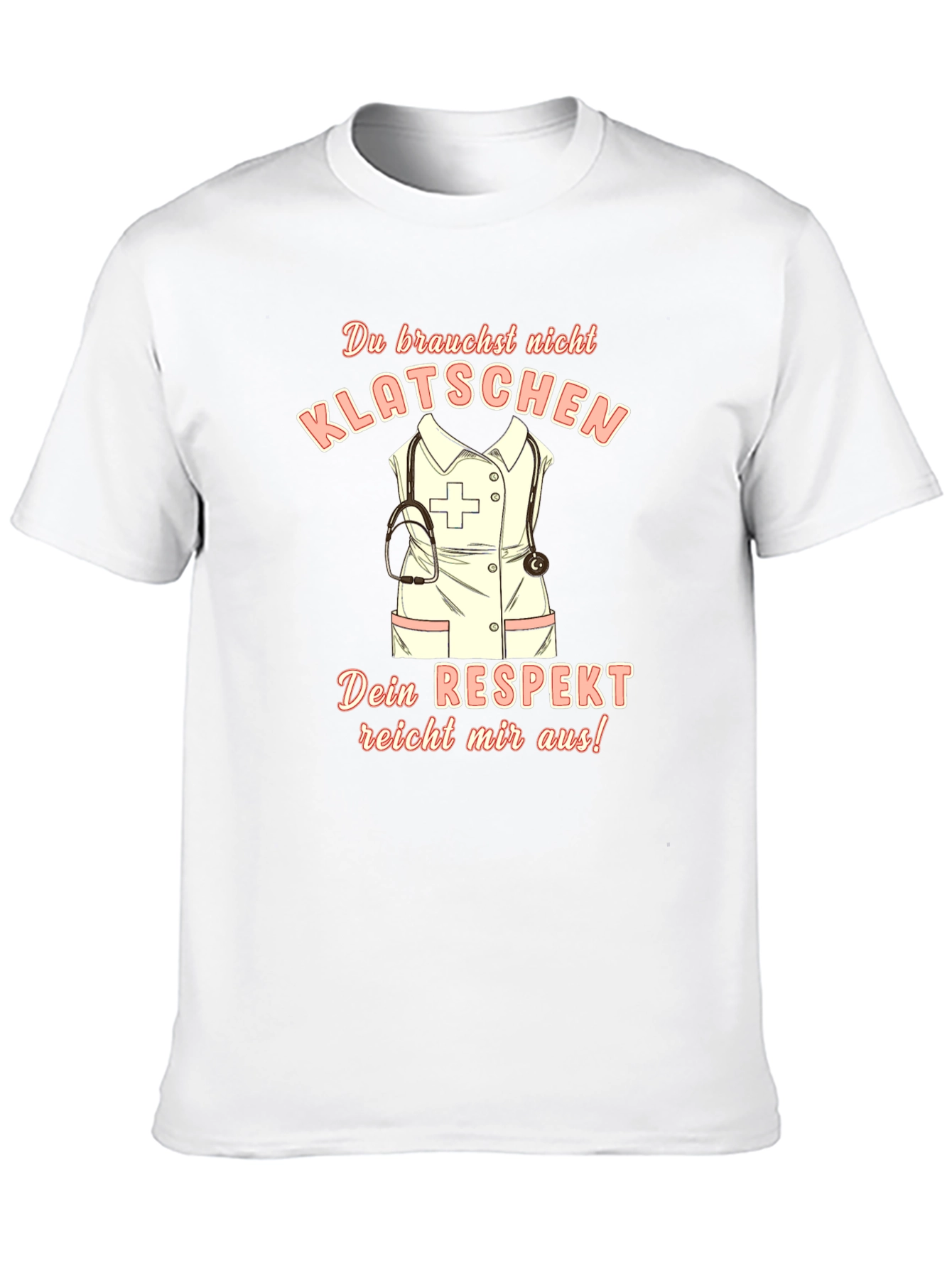Camiseta Negra con Diseño de Enfermera