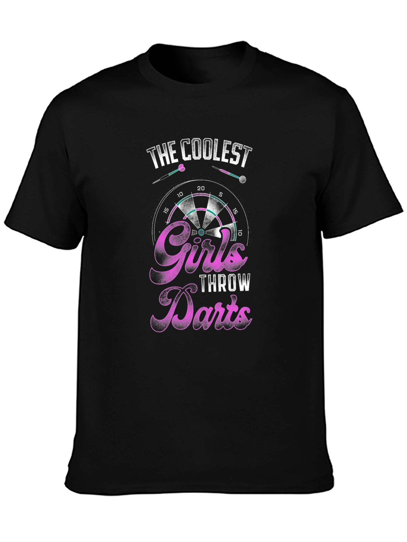 Camiseta Negra The Coolest Girls Throw Darts