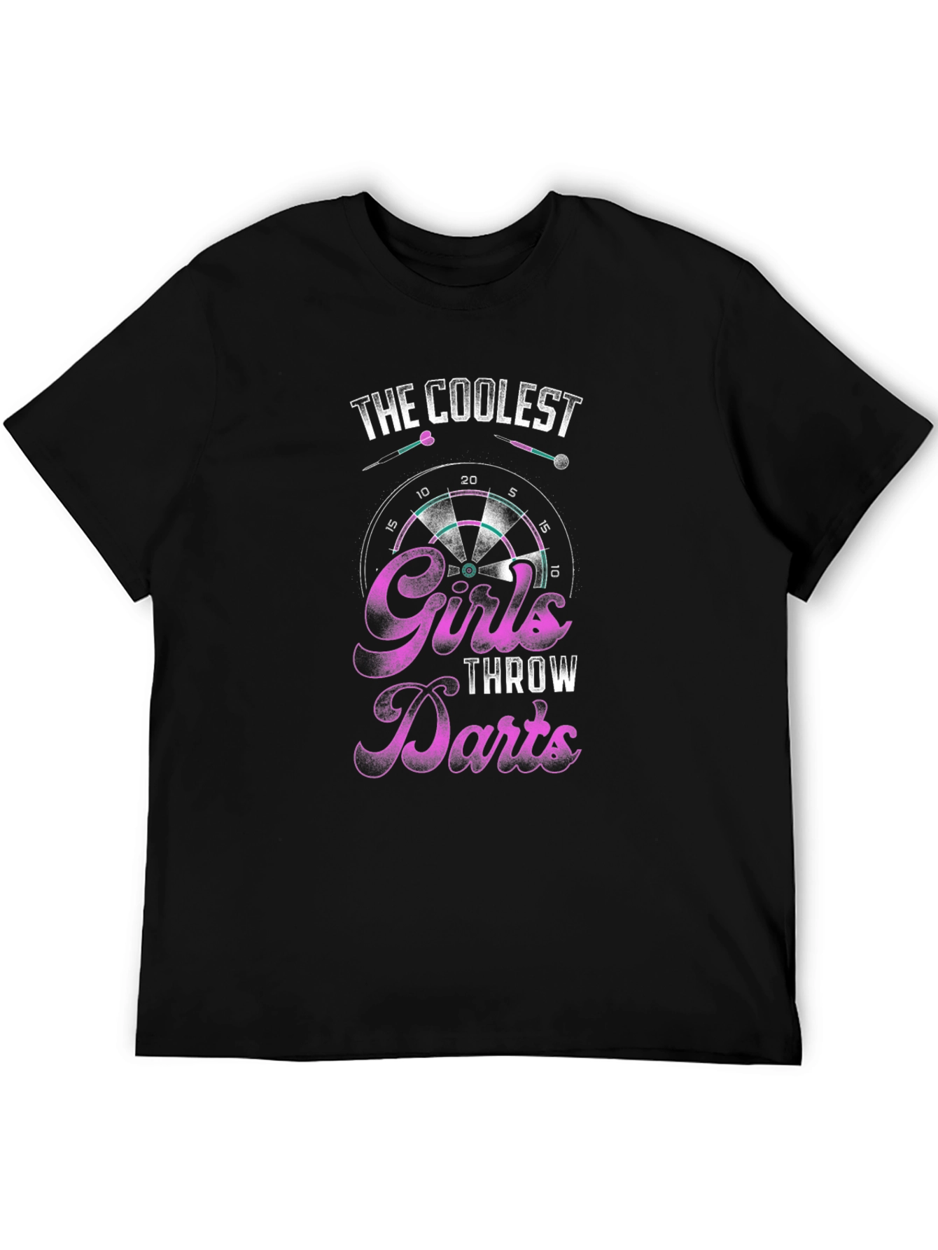 Camiseta Negra The Coolest Girls Throw Darts