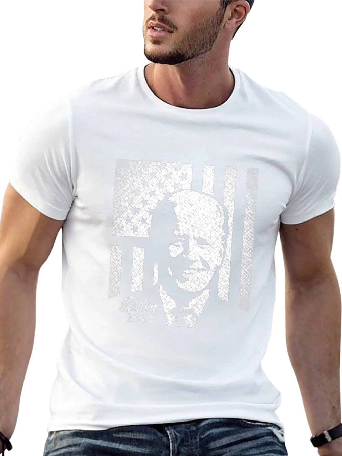 Camiseta Biden 2020 Diseño Bandera USA - Hombre