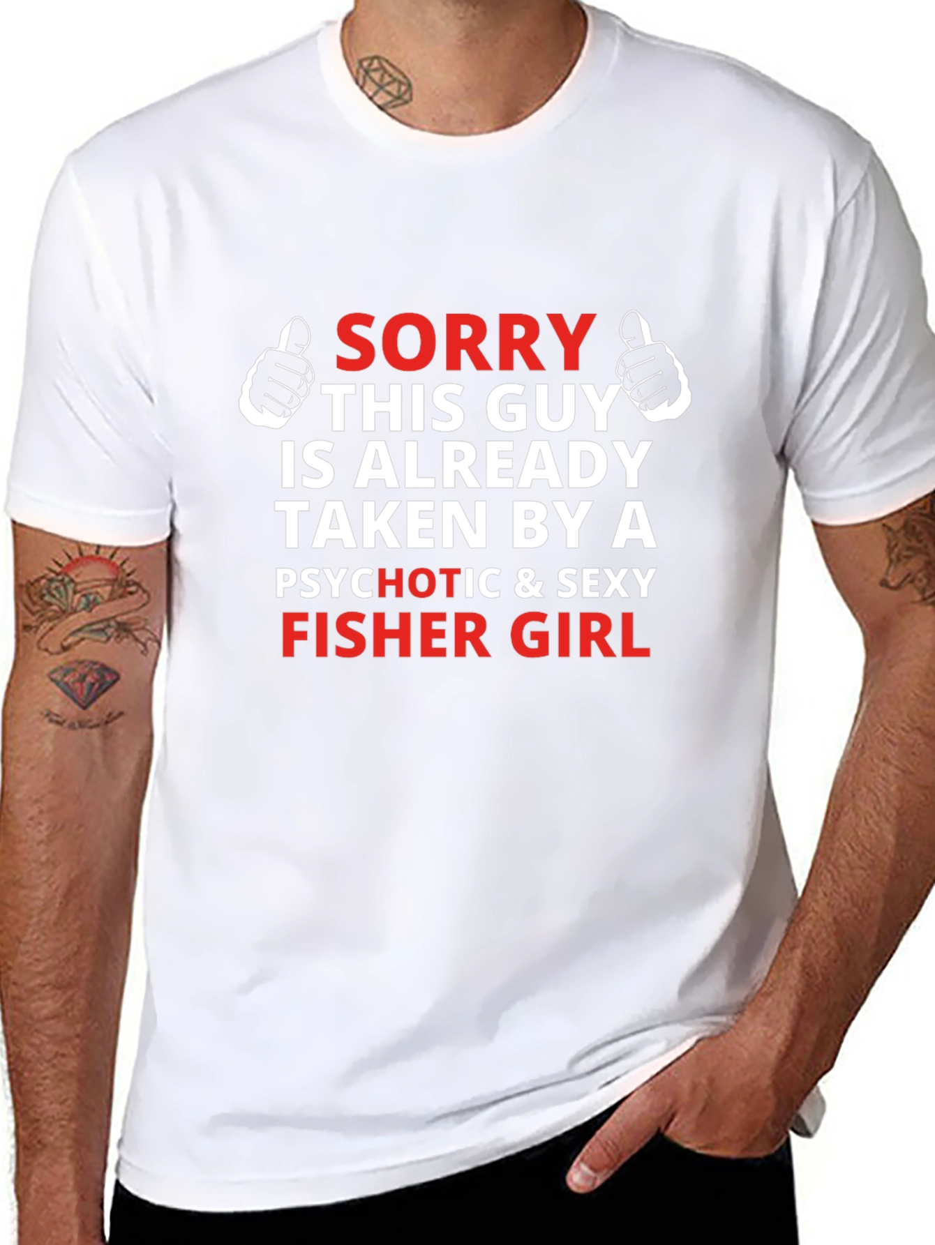 Camiseta Hombre: Tomado por una Sexy Pescadora