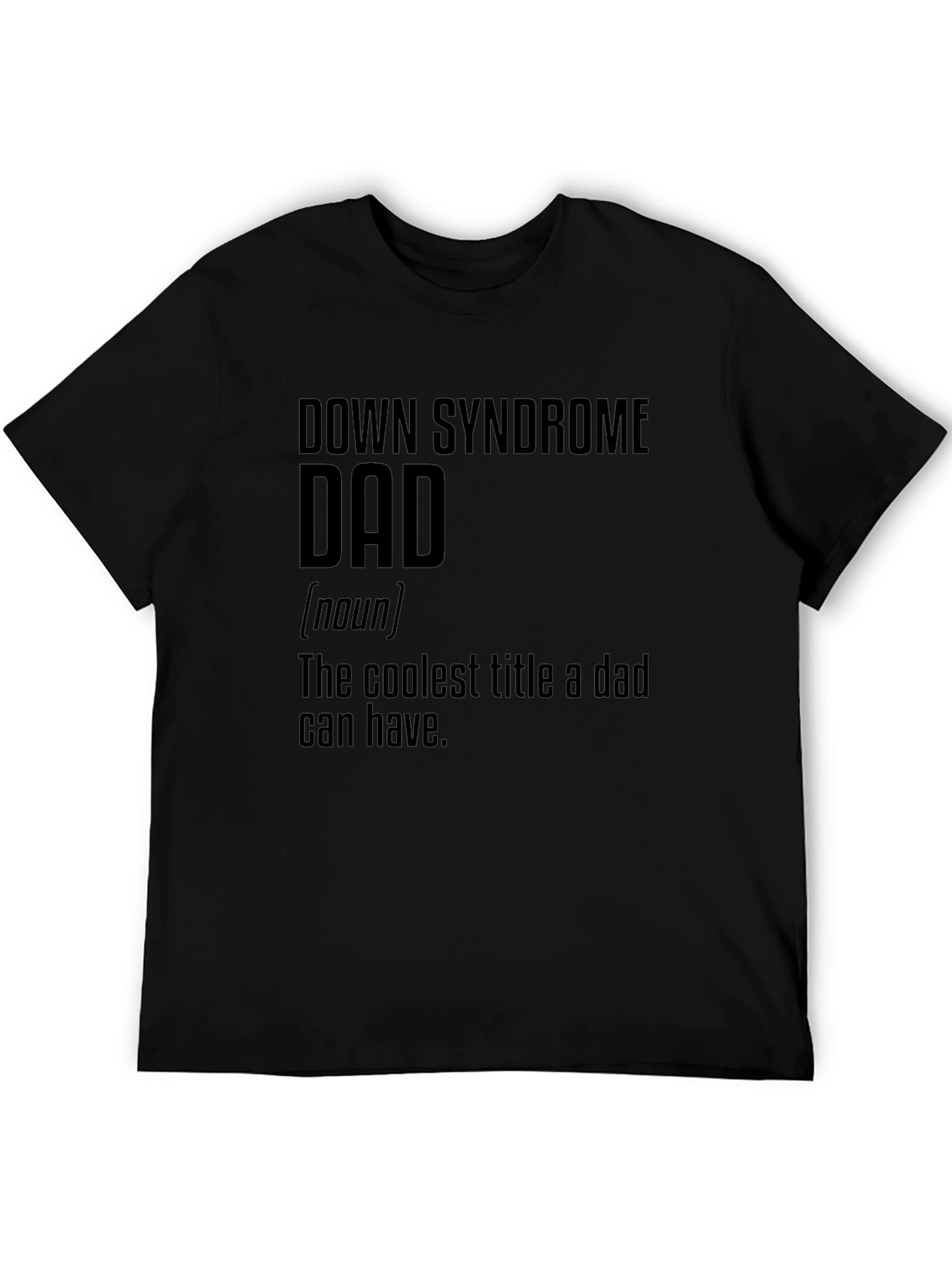 Camiseta Negra Papá Síndrome de Down