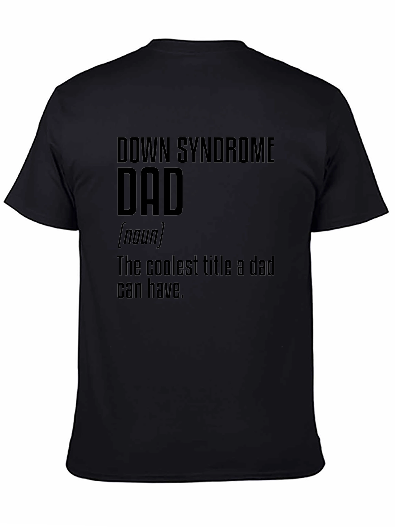 Camiseta Negra Papá Síndrome de Down