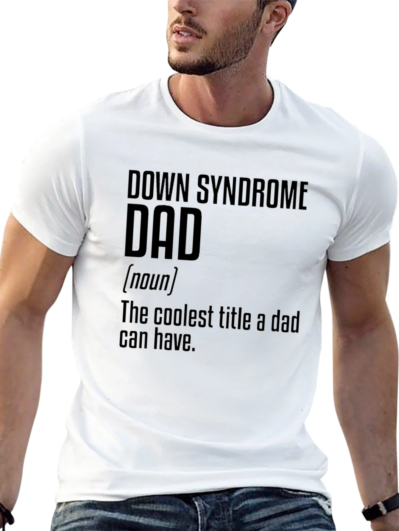 Camiseta Negra Papá Síndrome de Down