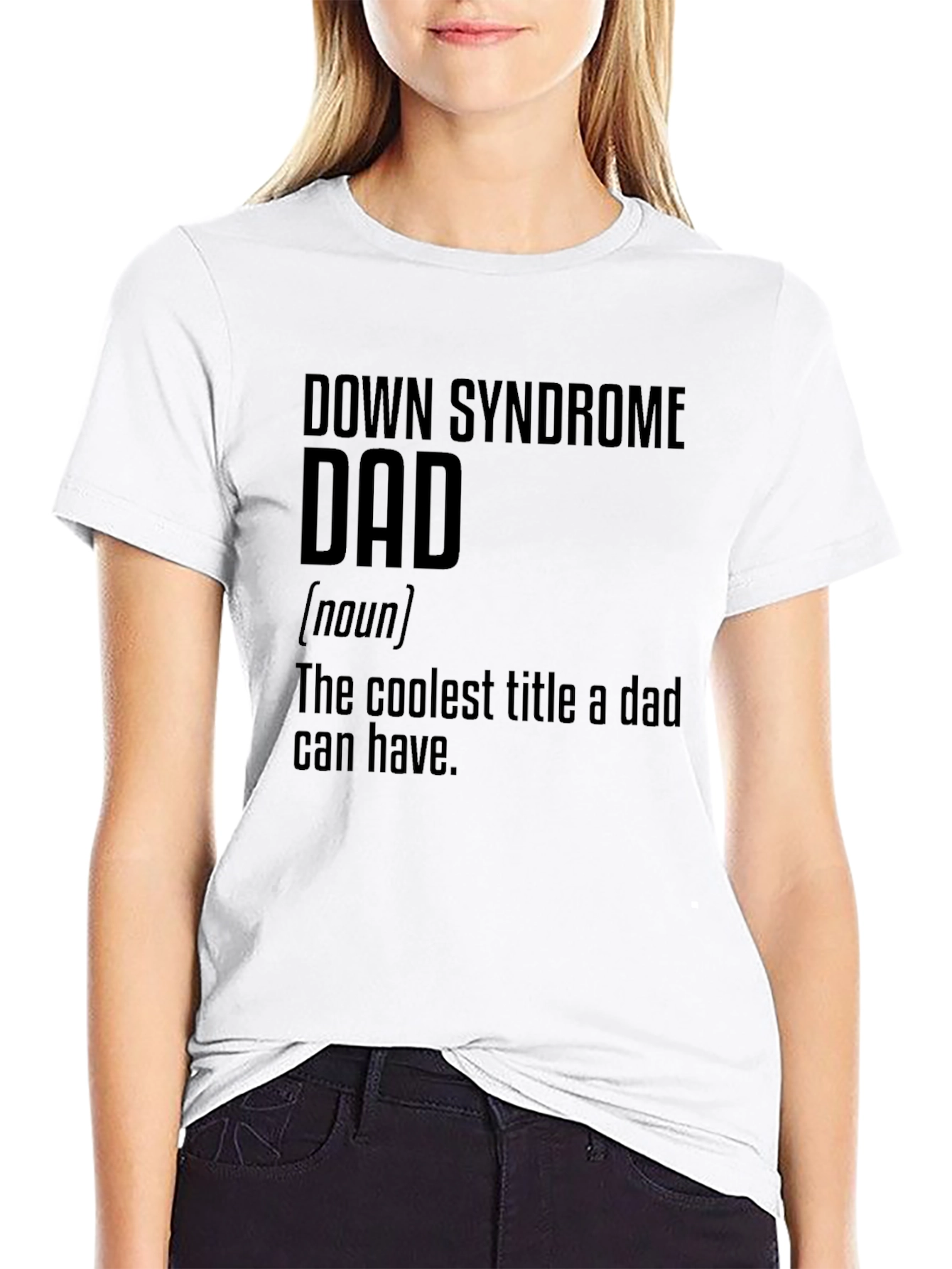 Camiseta Negra Papá Síndrome de Down