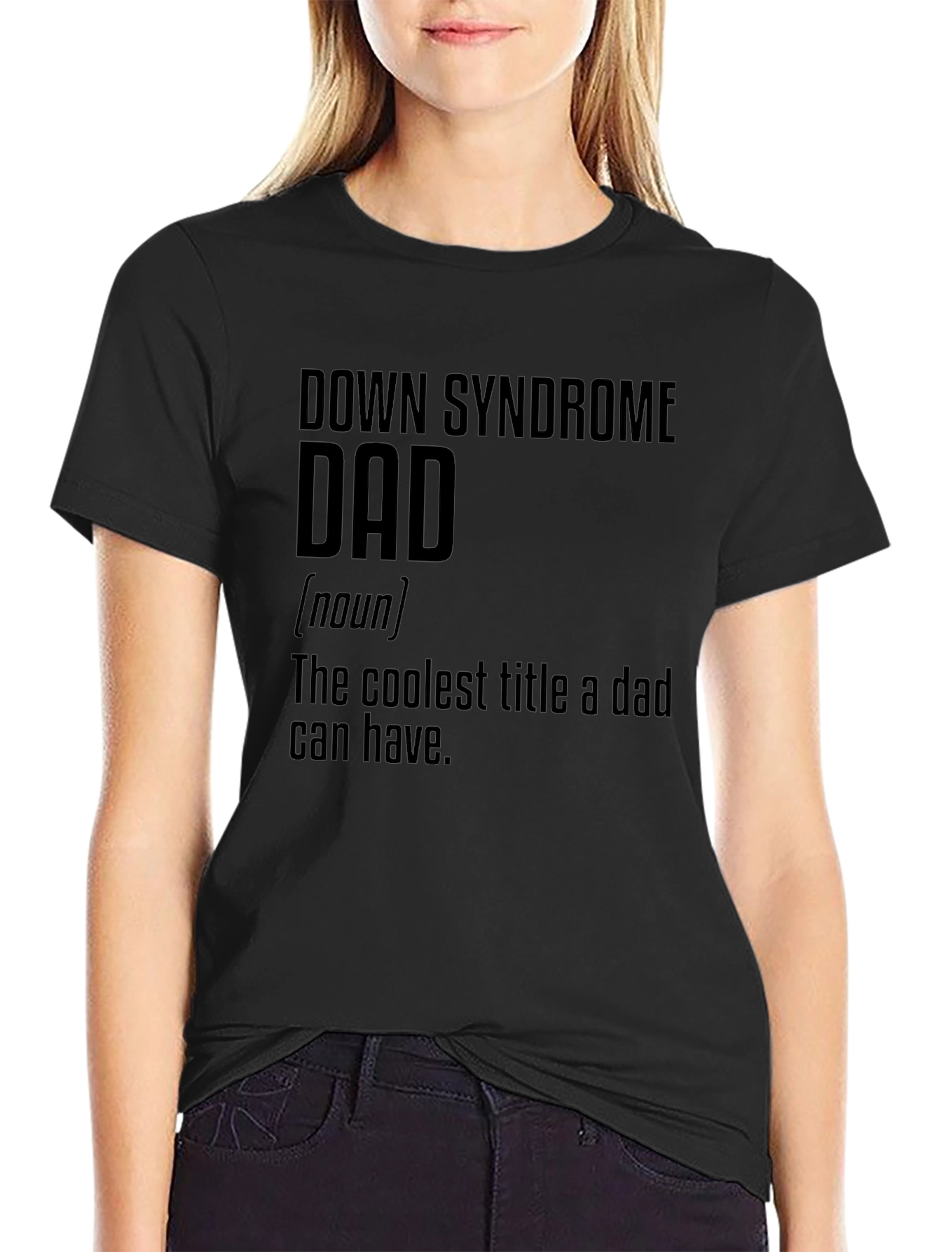 Camiseta Negra Papá Síndrome de Down