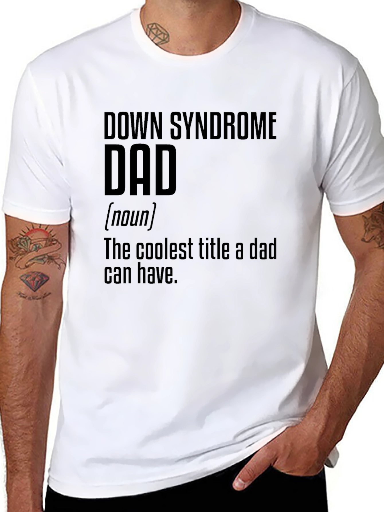 Camiseta Negra Papá Síndrome de Down
