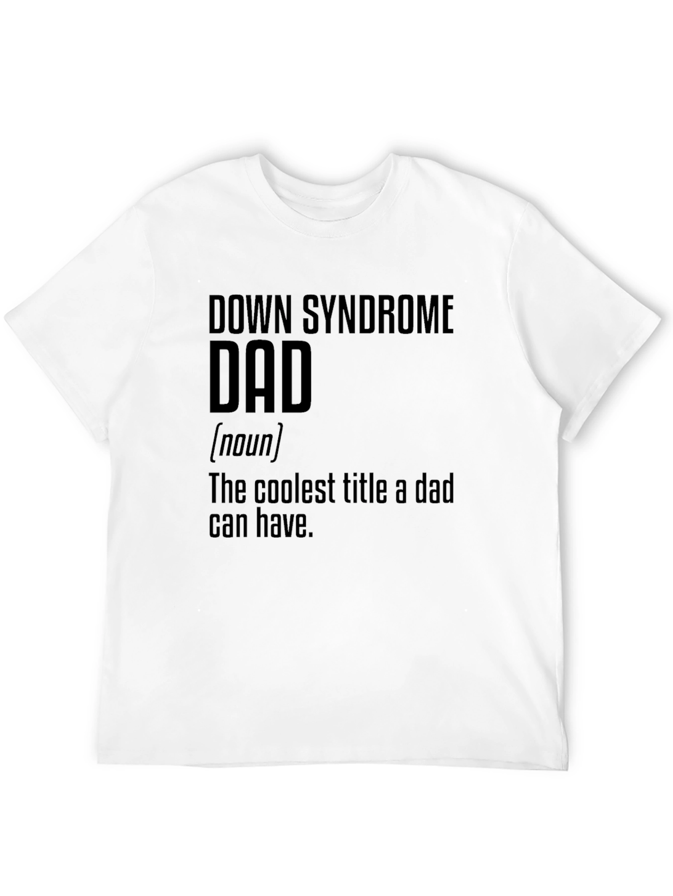 Camiseta Negra Papá Síndrome de Down