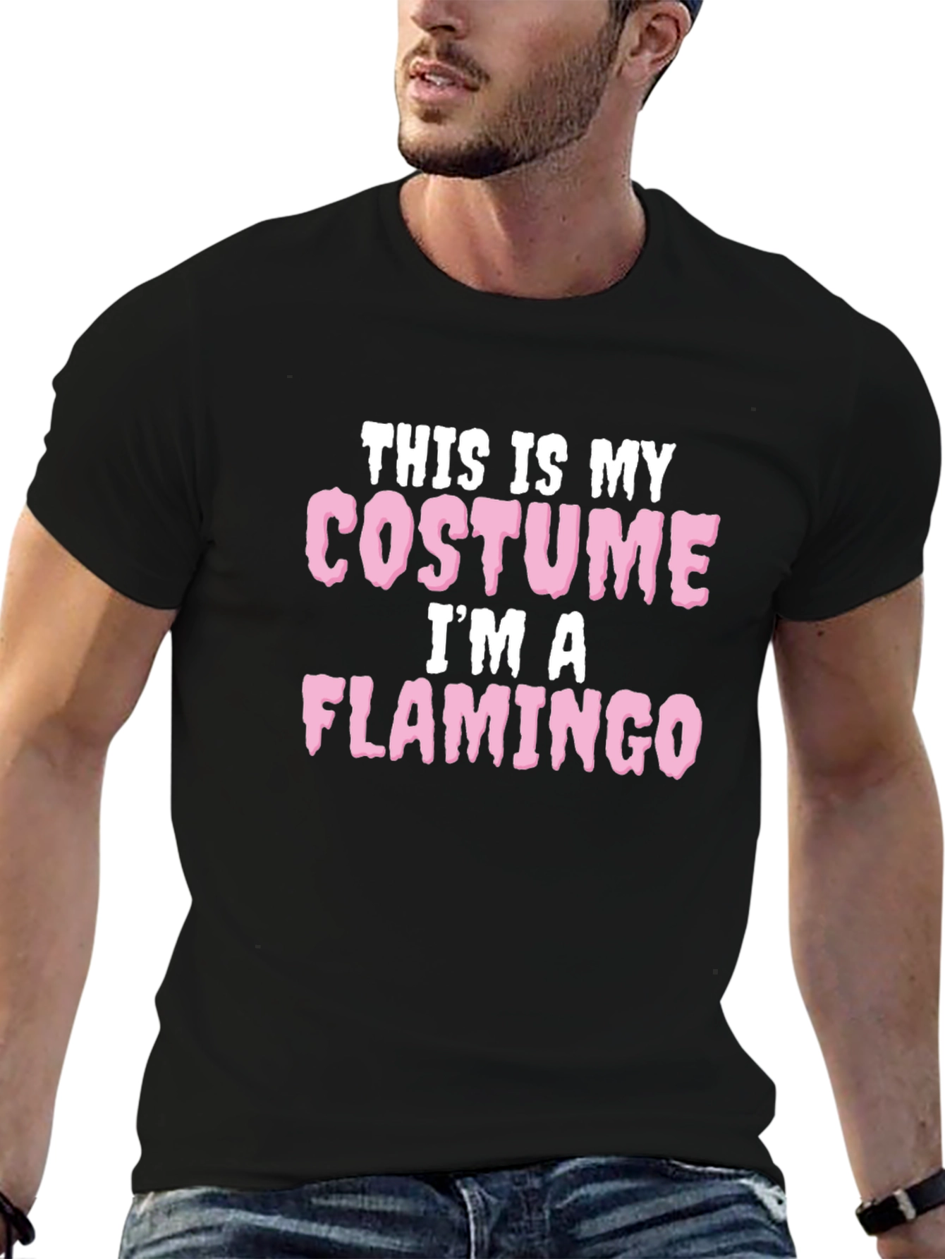 Camiseta Disfraz de Halloween: Soy un Flamenco