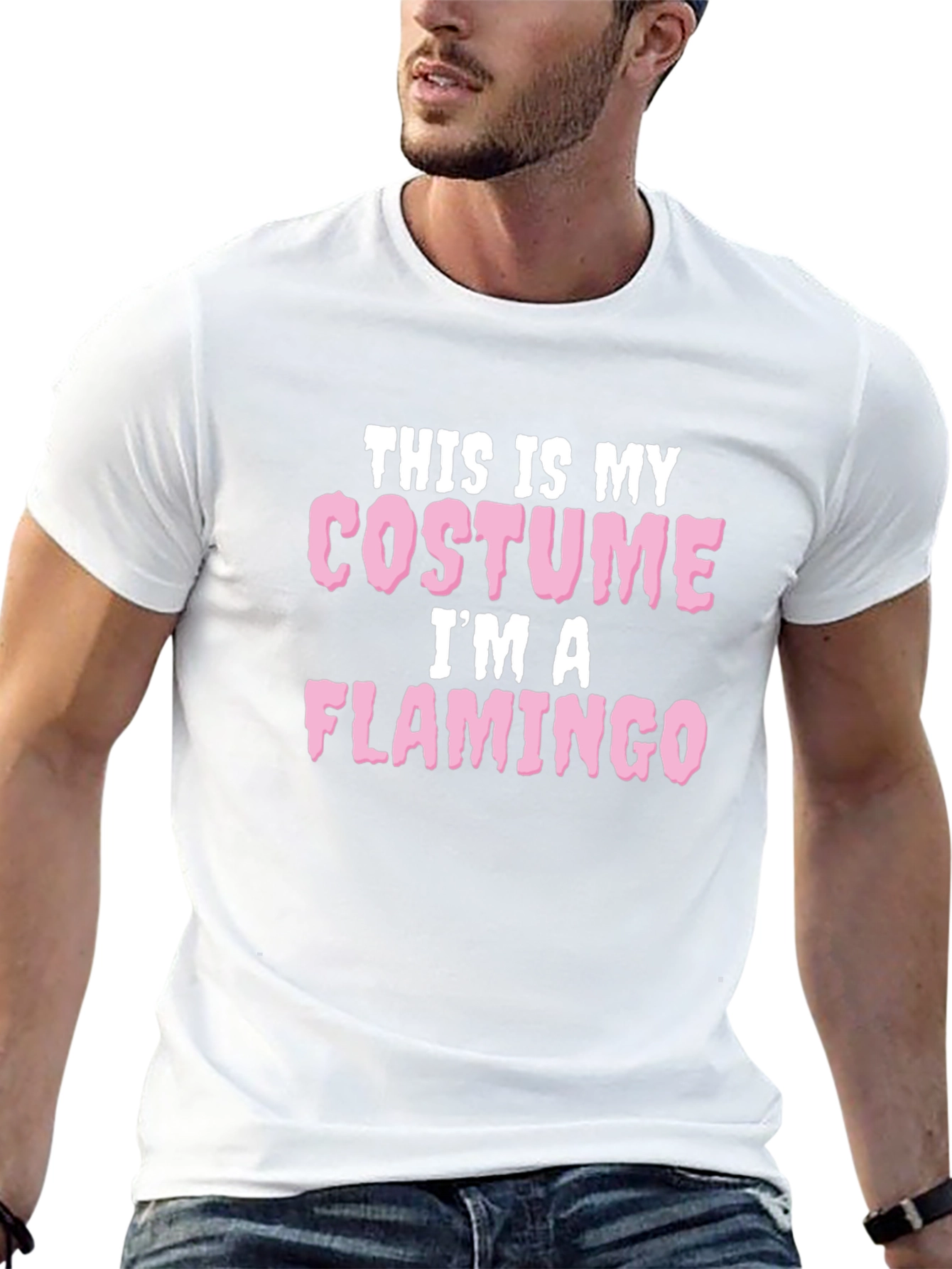 Camiseta Disfraz de Halloween: Soy un Flamenco