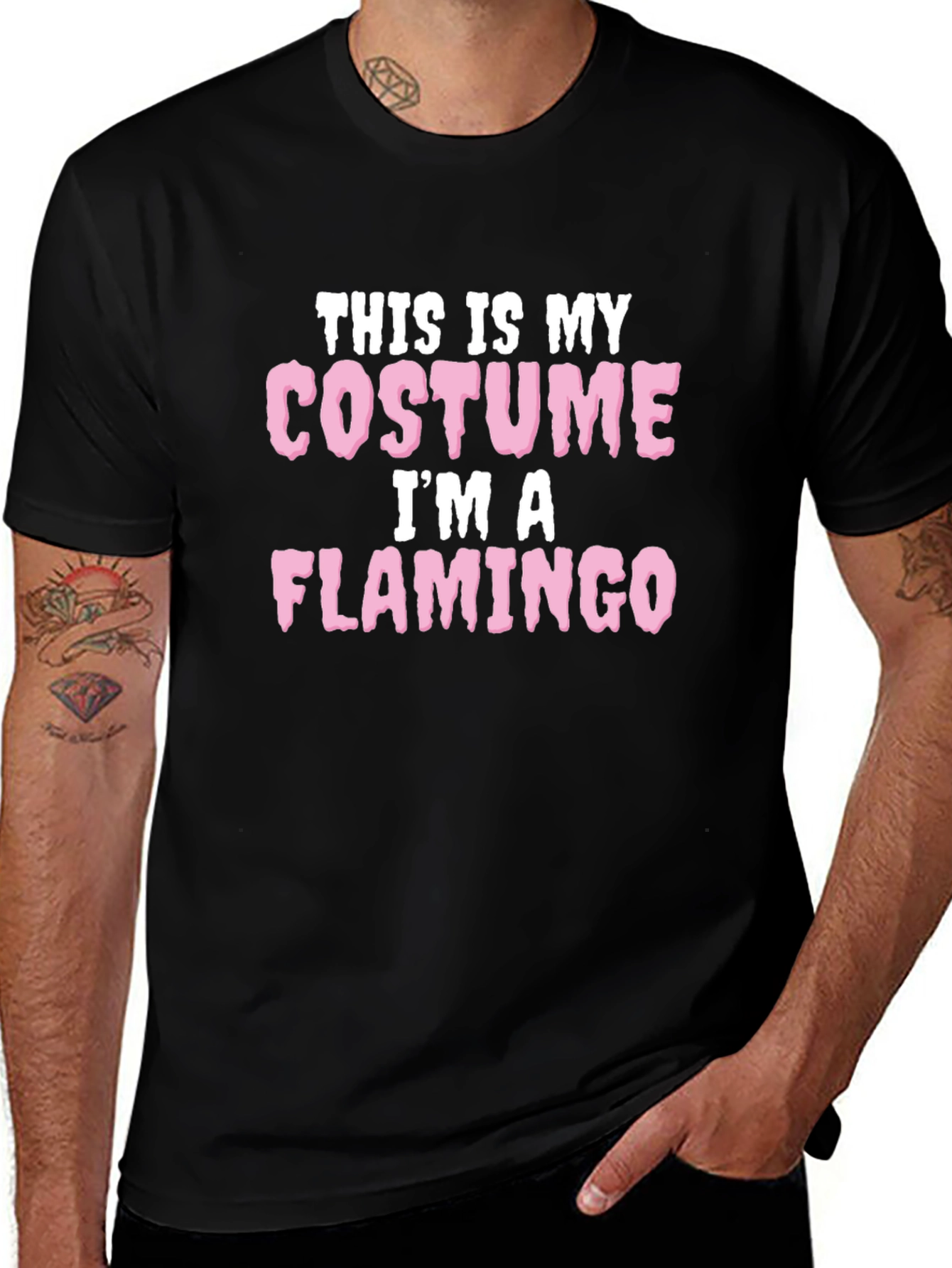 Camiseta Disfraz de Halloween: Soy un Flamenco