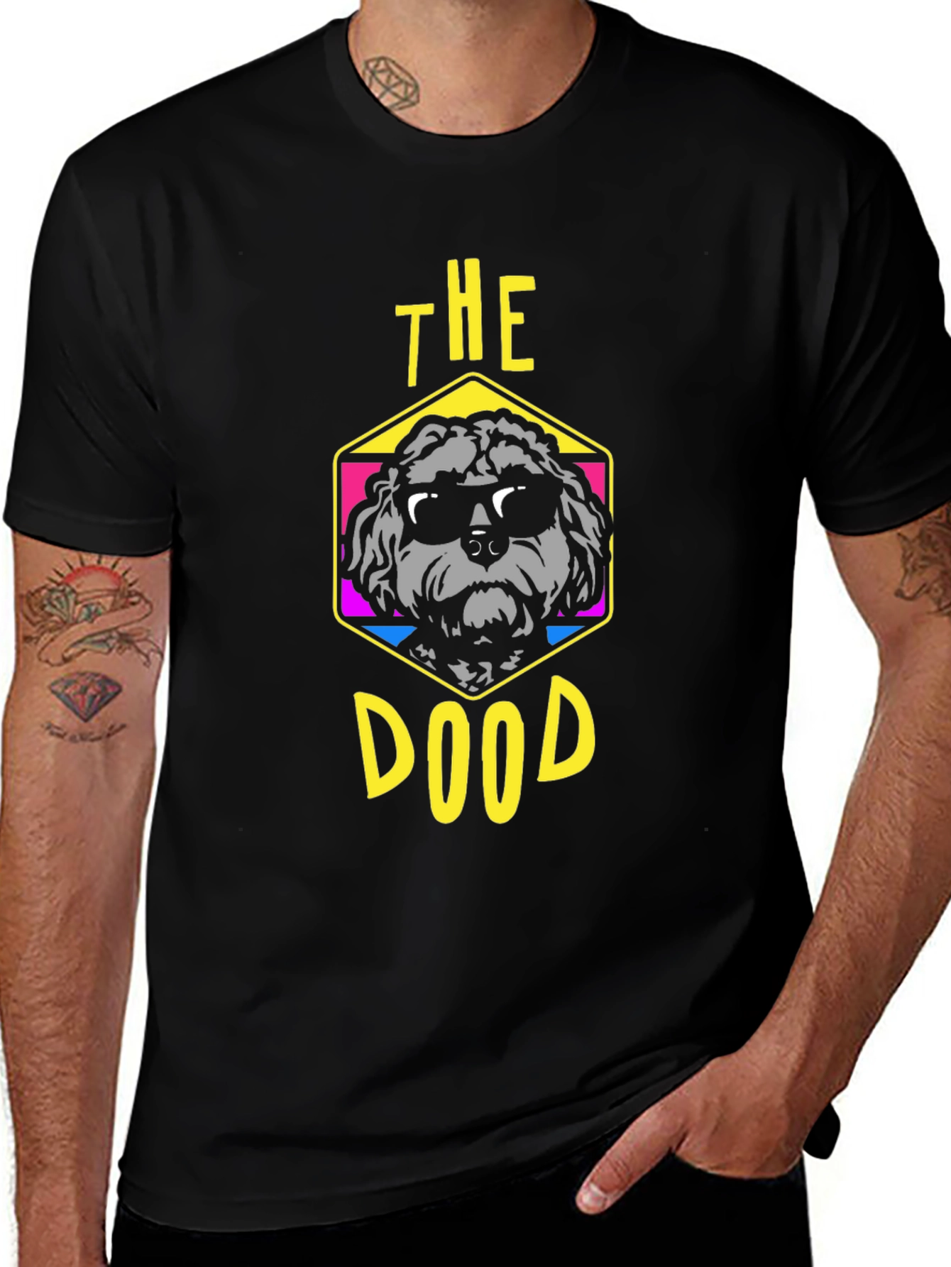 Camiseta Negra The Dood para Amantes de los Perros