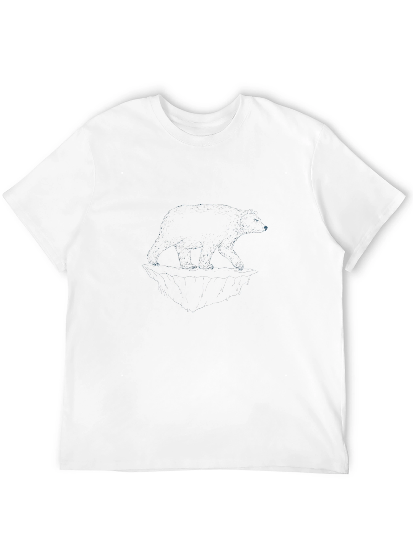 Camiseta Negra con Diseño de Oso Polar