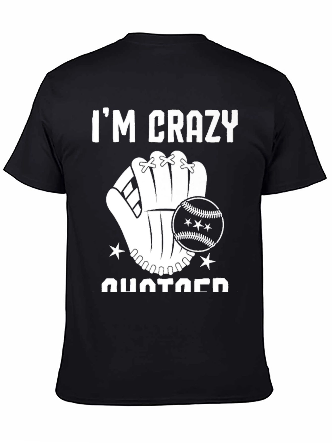 Camiseta Negra Im Crazy