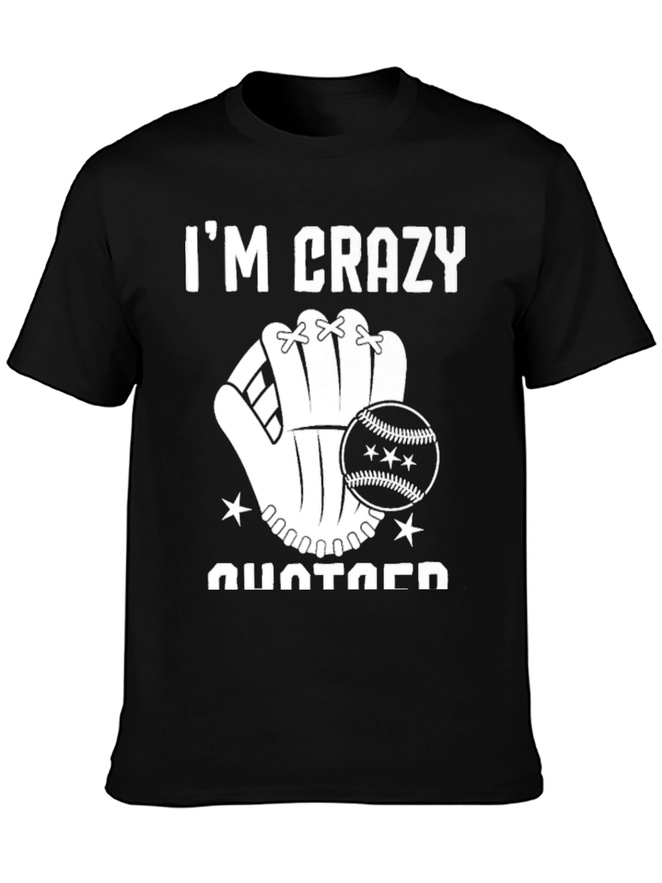Camiseta Negra Im Crazy