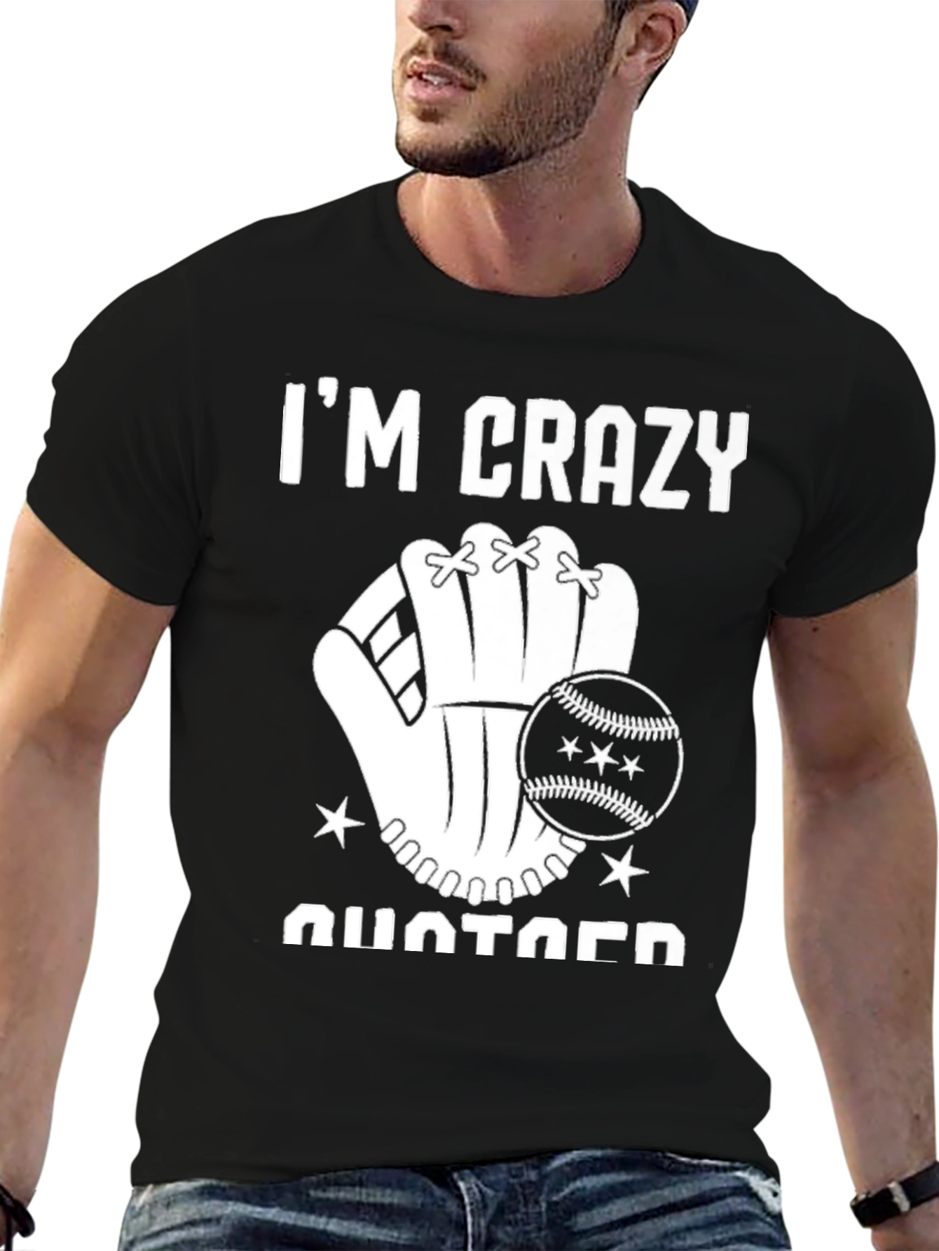 Camiseta Negra Im Crazy