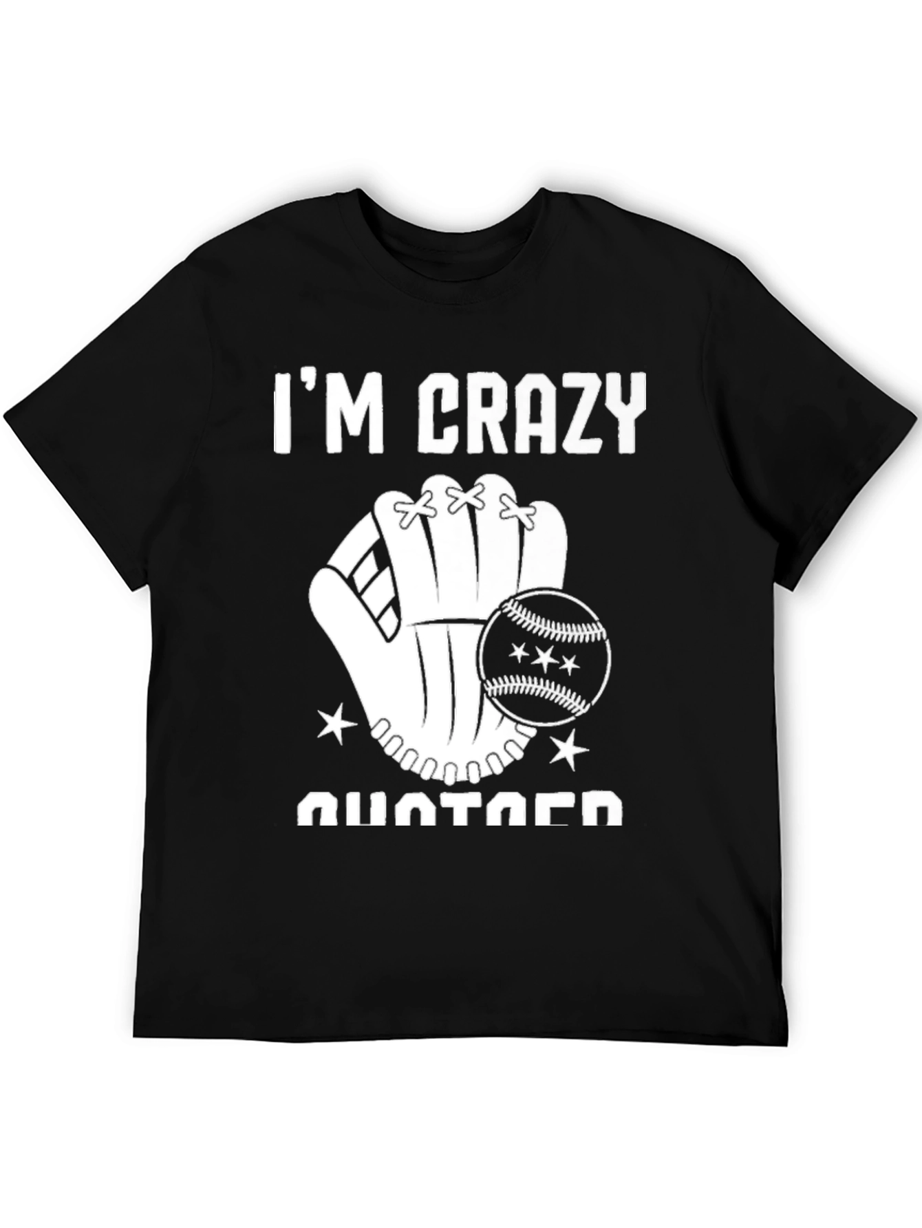 Camiseta Negra Im Crazy
