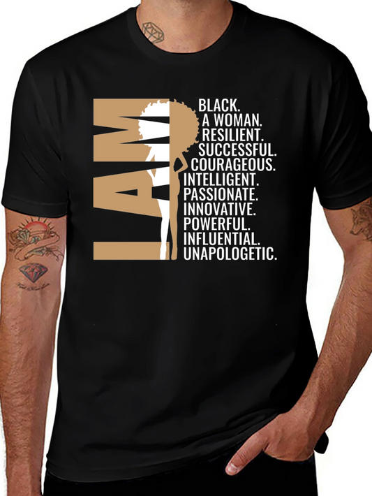 Camiseta I AM Black Woman - Empoderamiento Femenino
